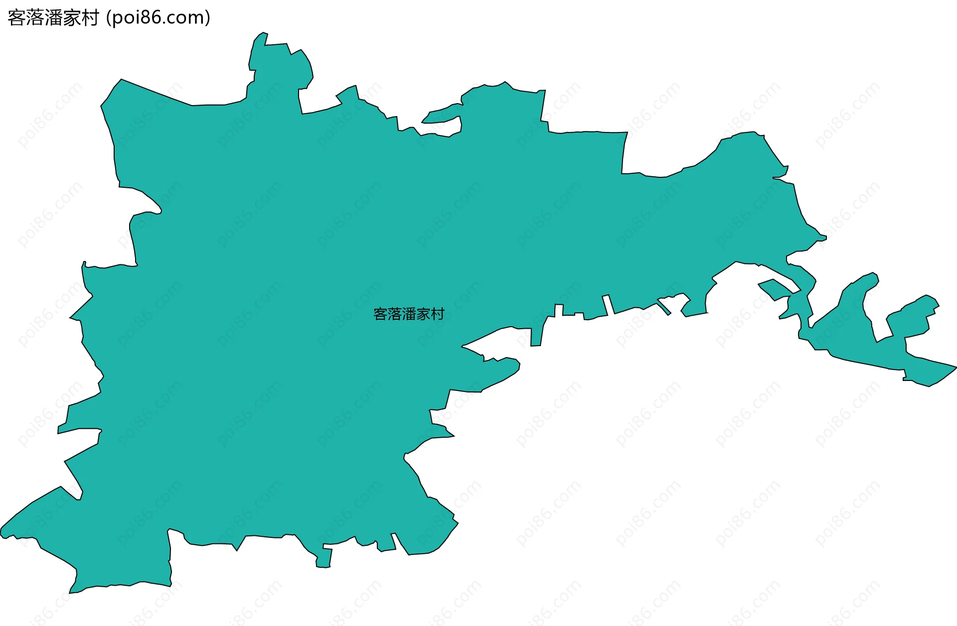 客落潘家村边界地图