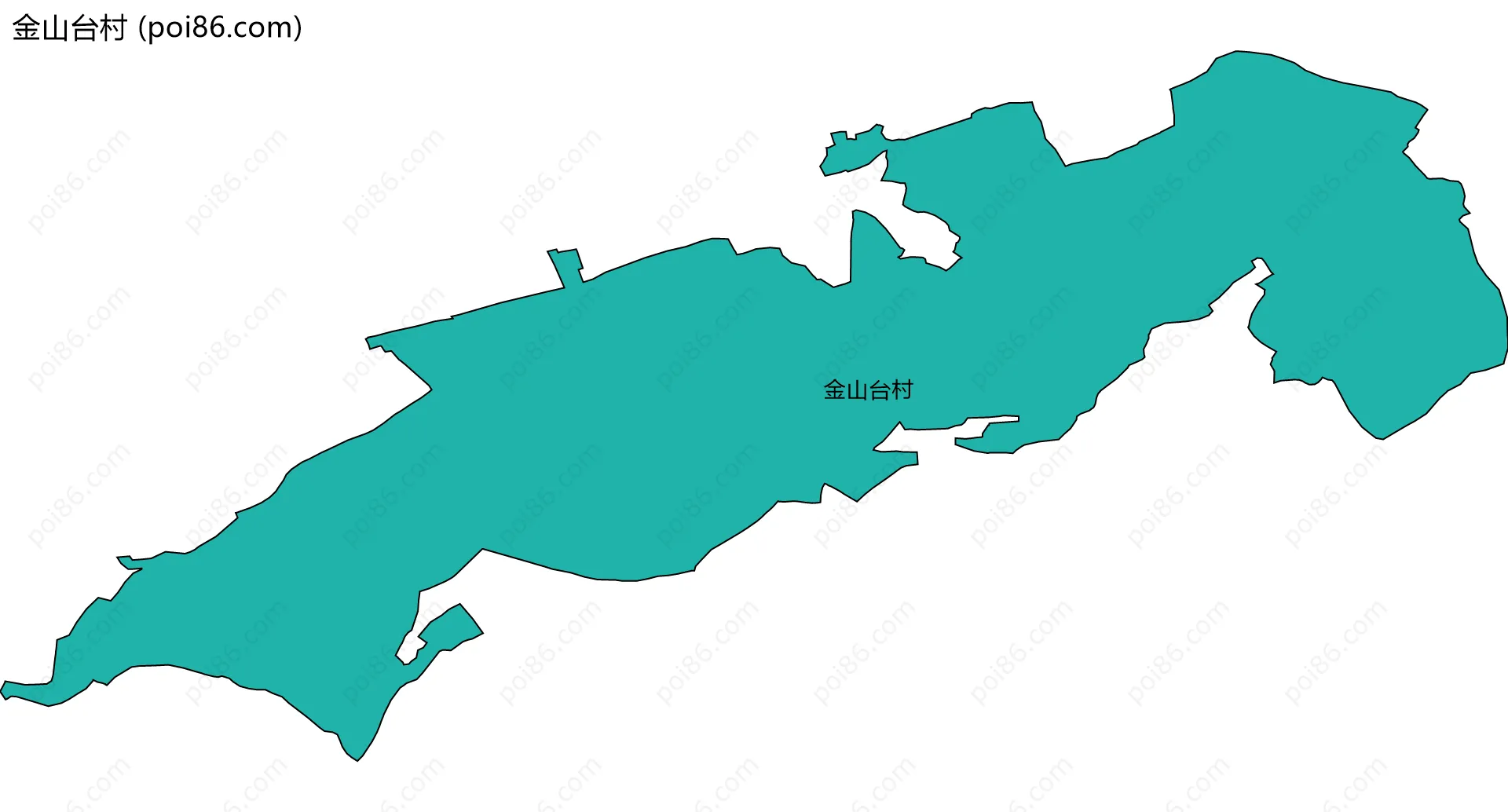 金山台村边界地图