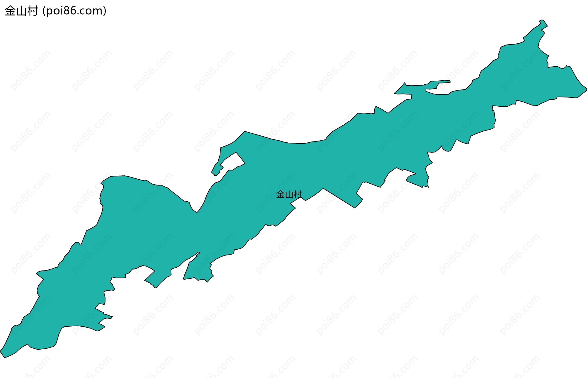 金山村边界地图