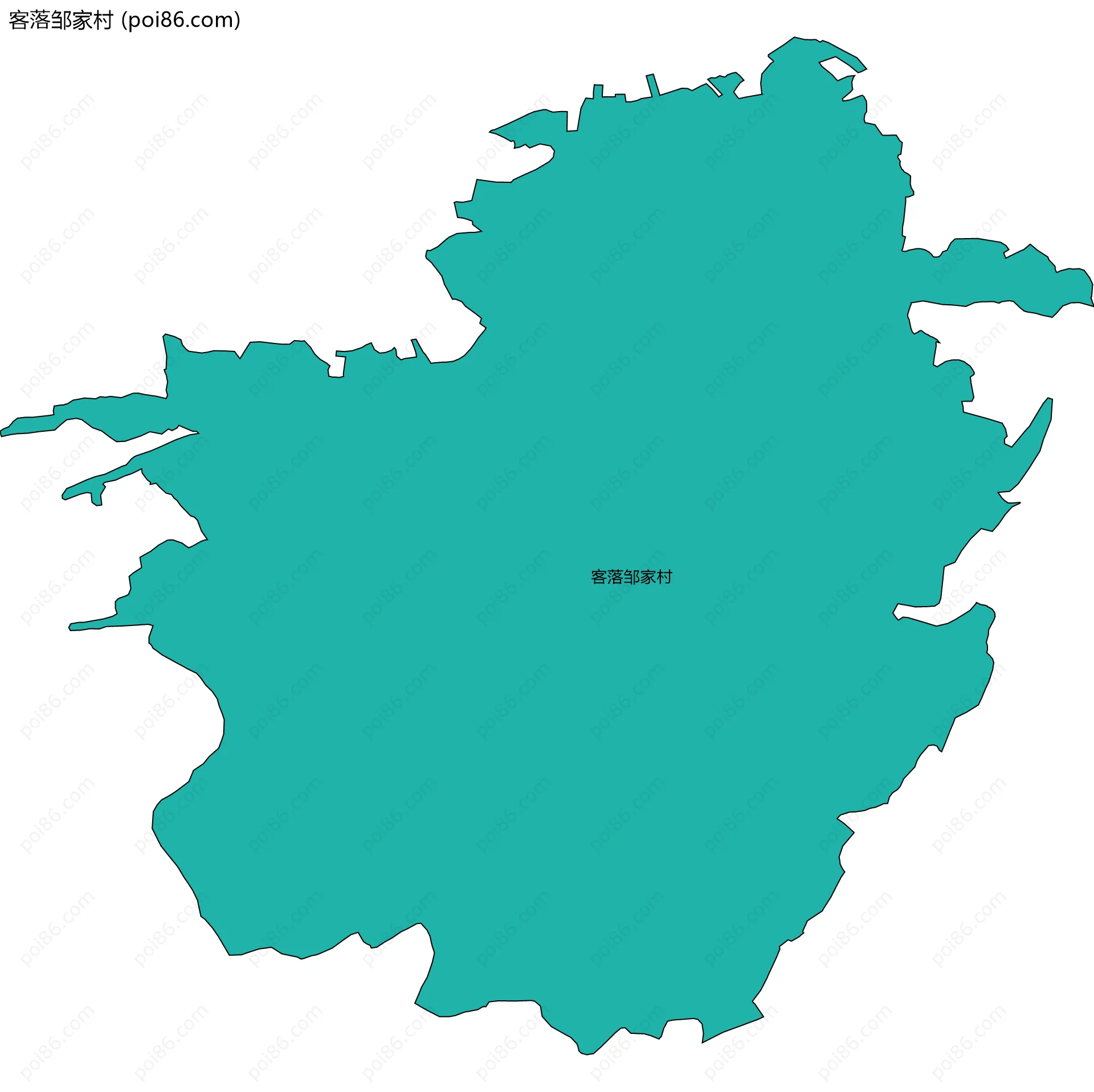 客落邹家村边界地图