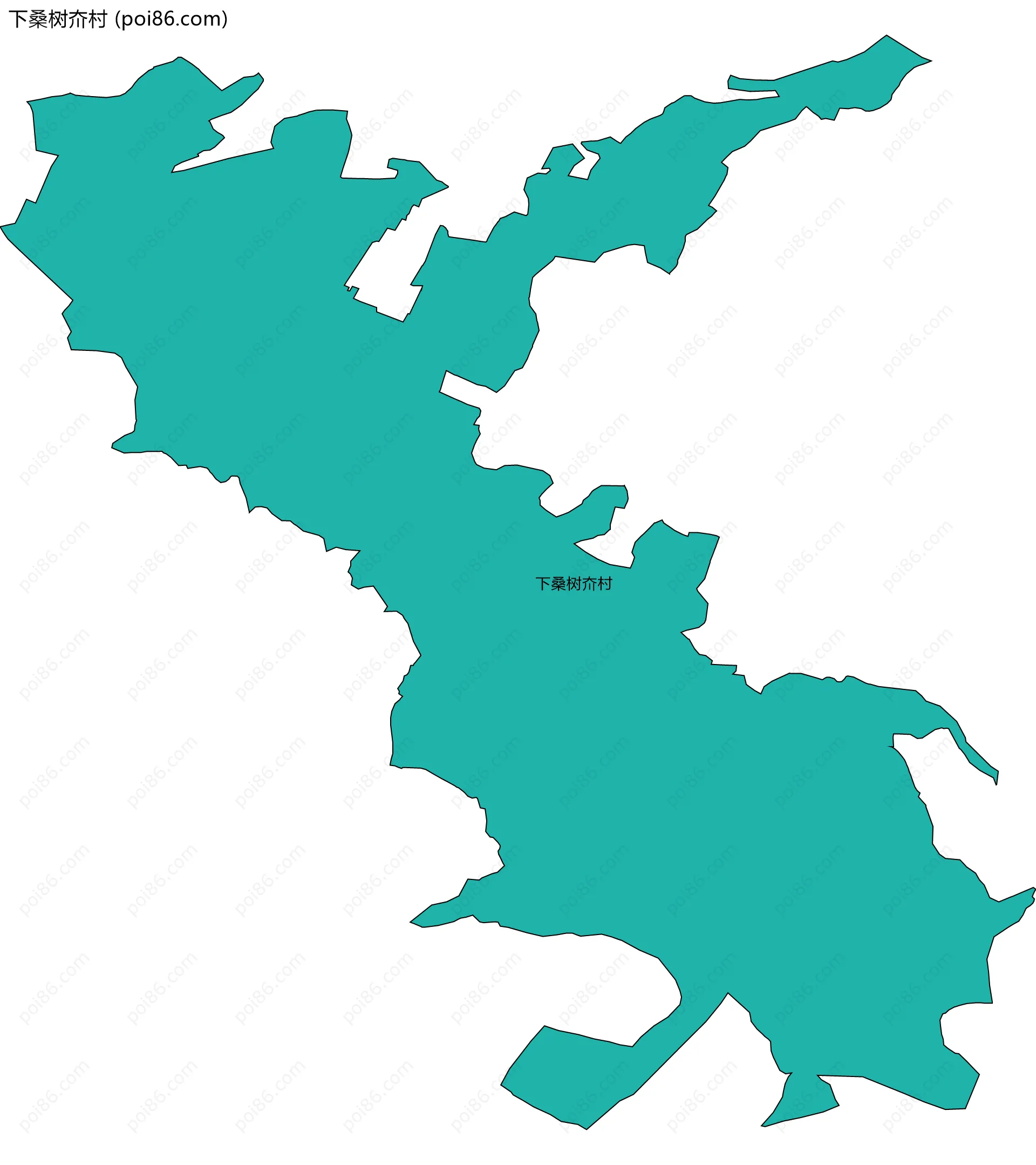 下桑树夼村边界地图