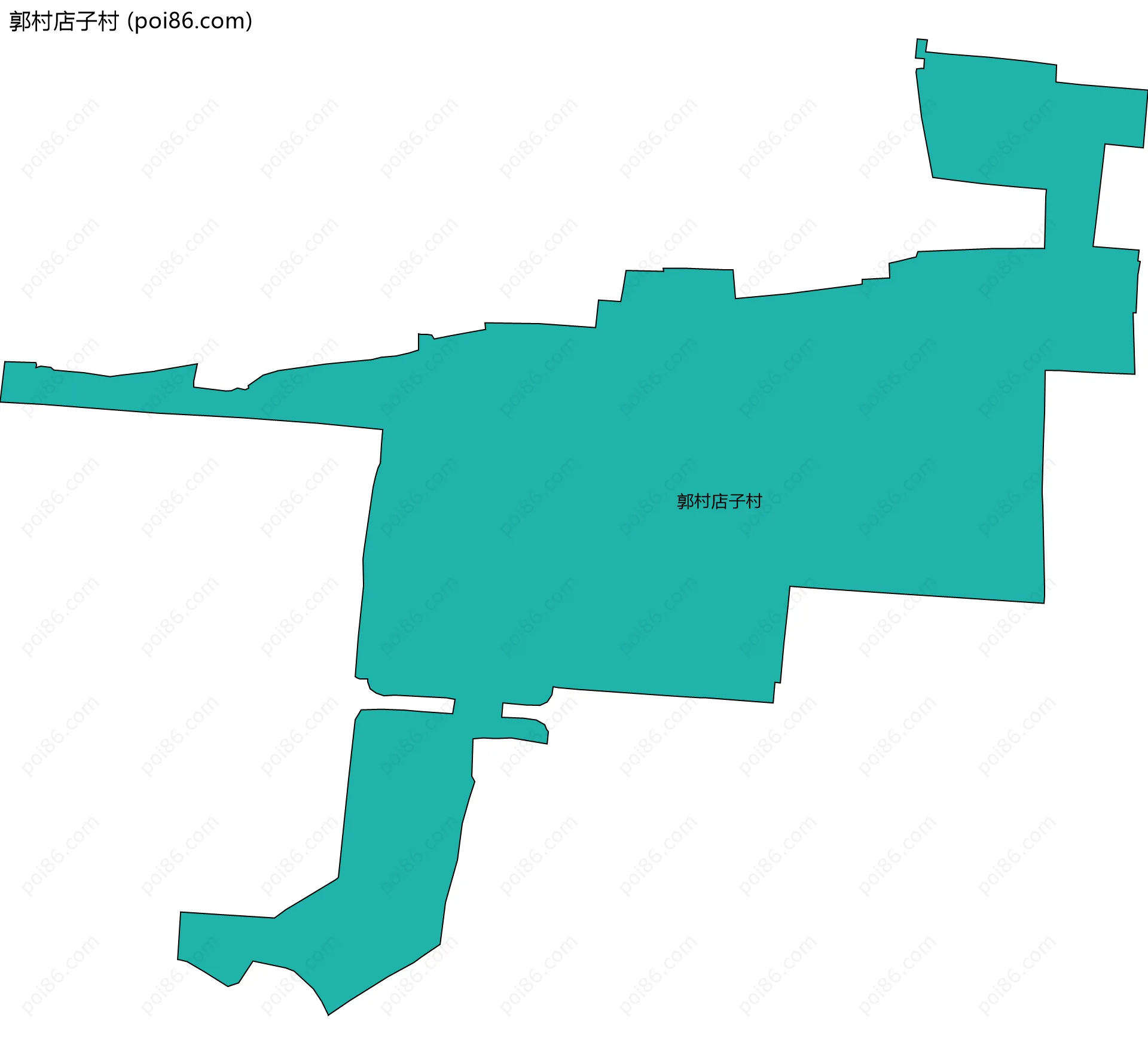郭村店子村边界地图