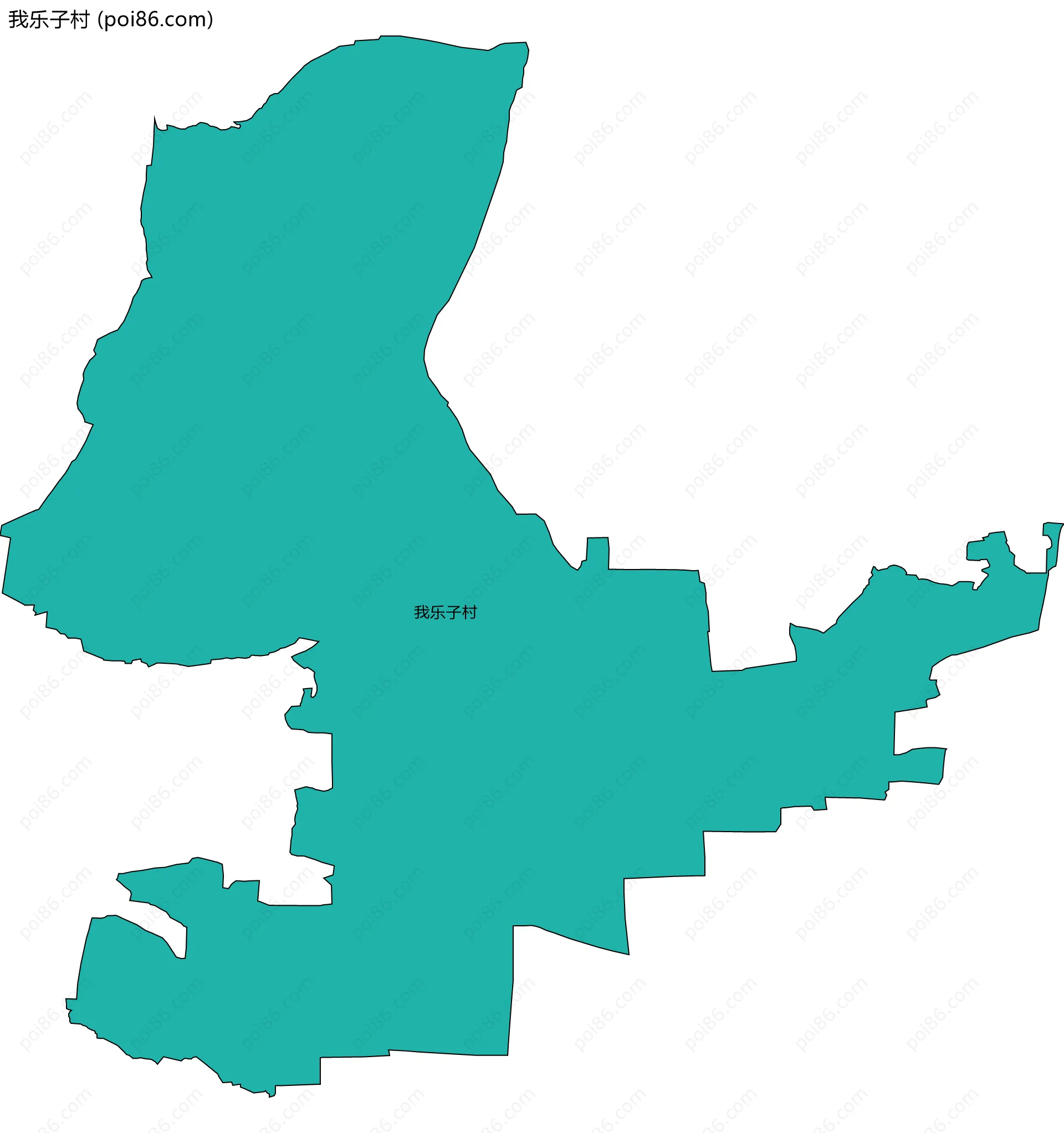 我乐子村边界地图