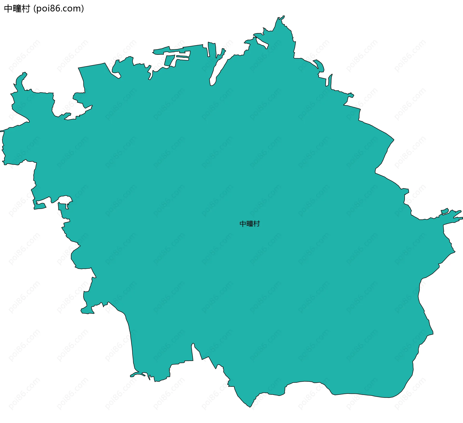 中疃村边界地图