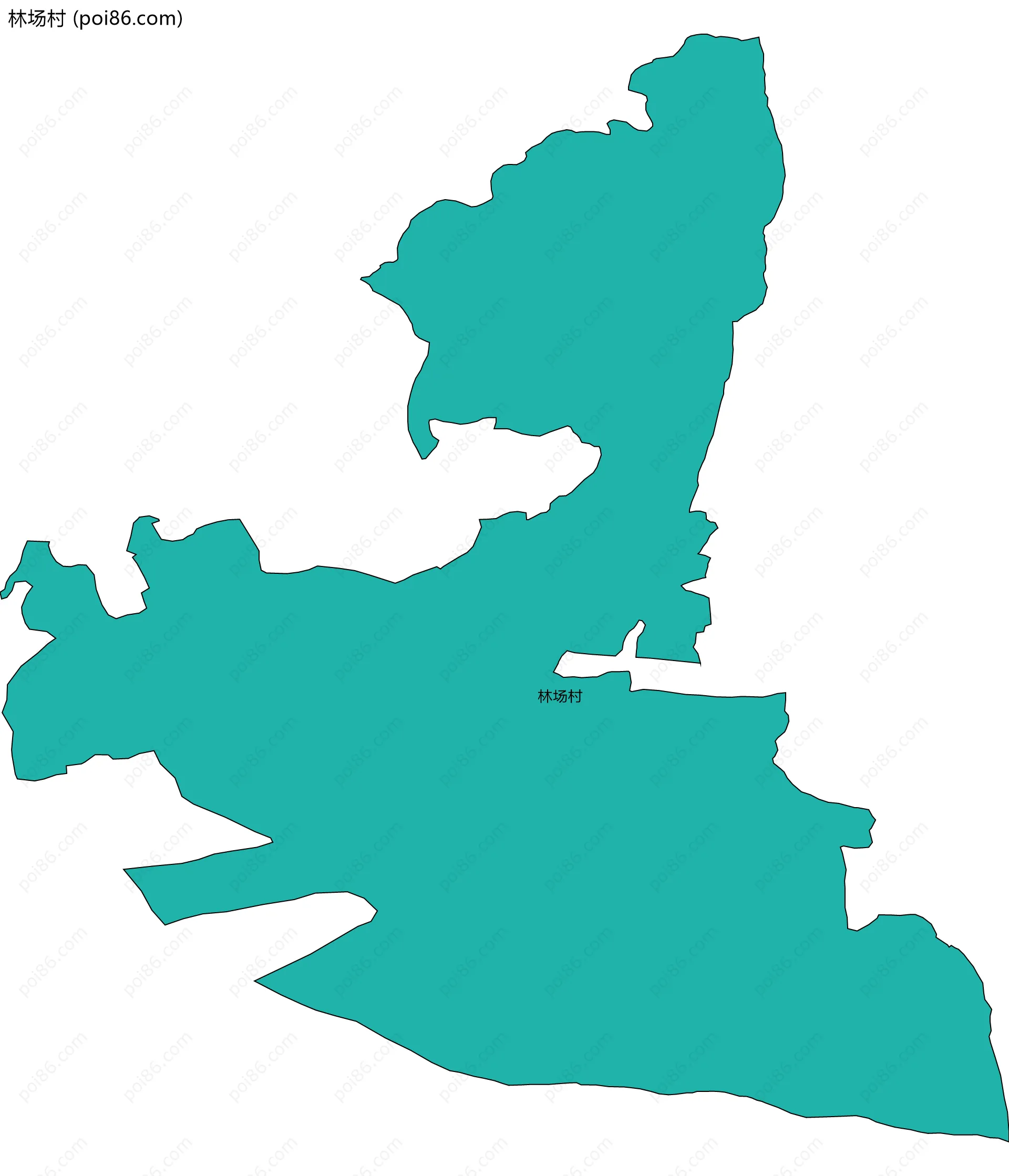 林场村边界地图