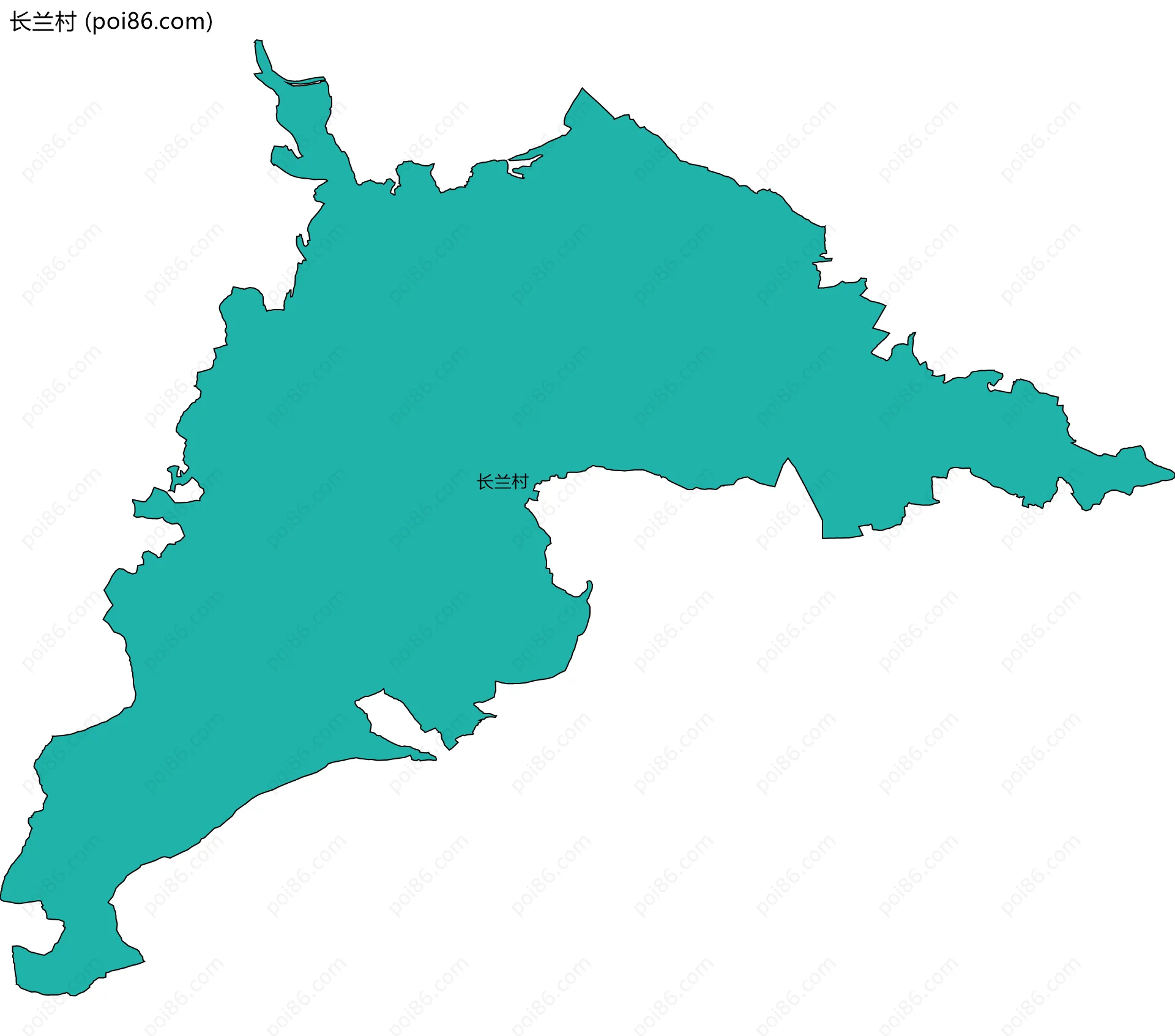 长兰村边界地图