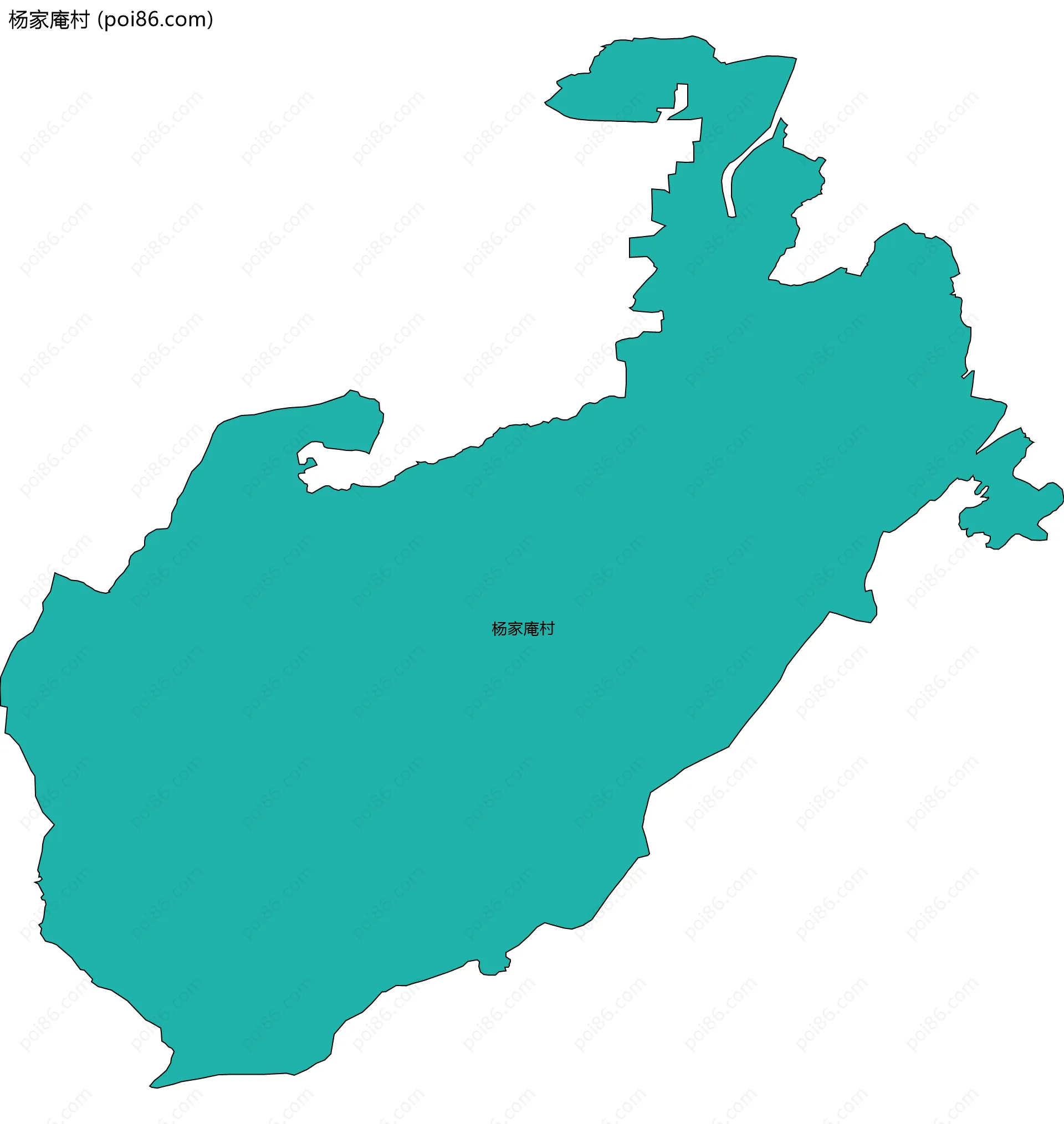 杨家庵村边界地图