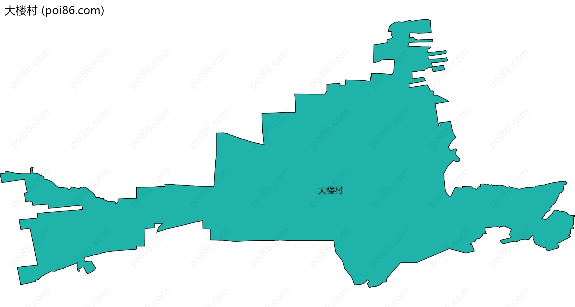 大楼村边界地图