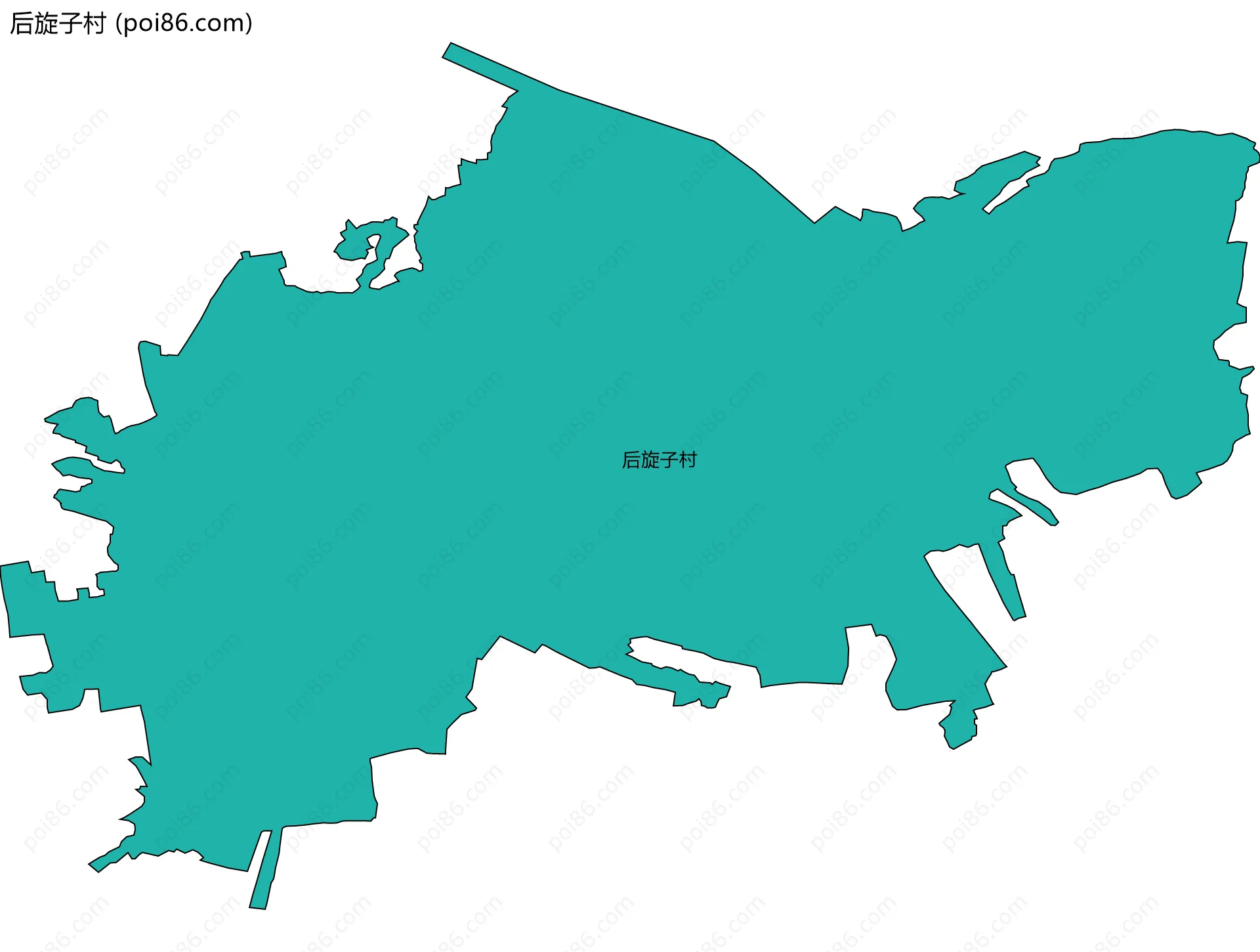 后旋子村边界地图