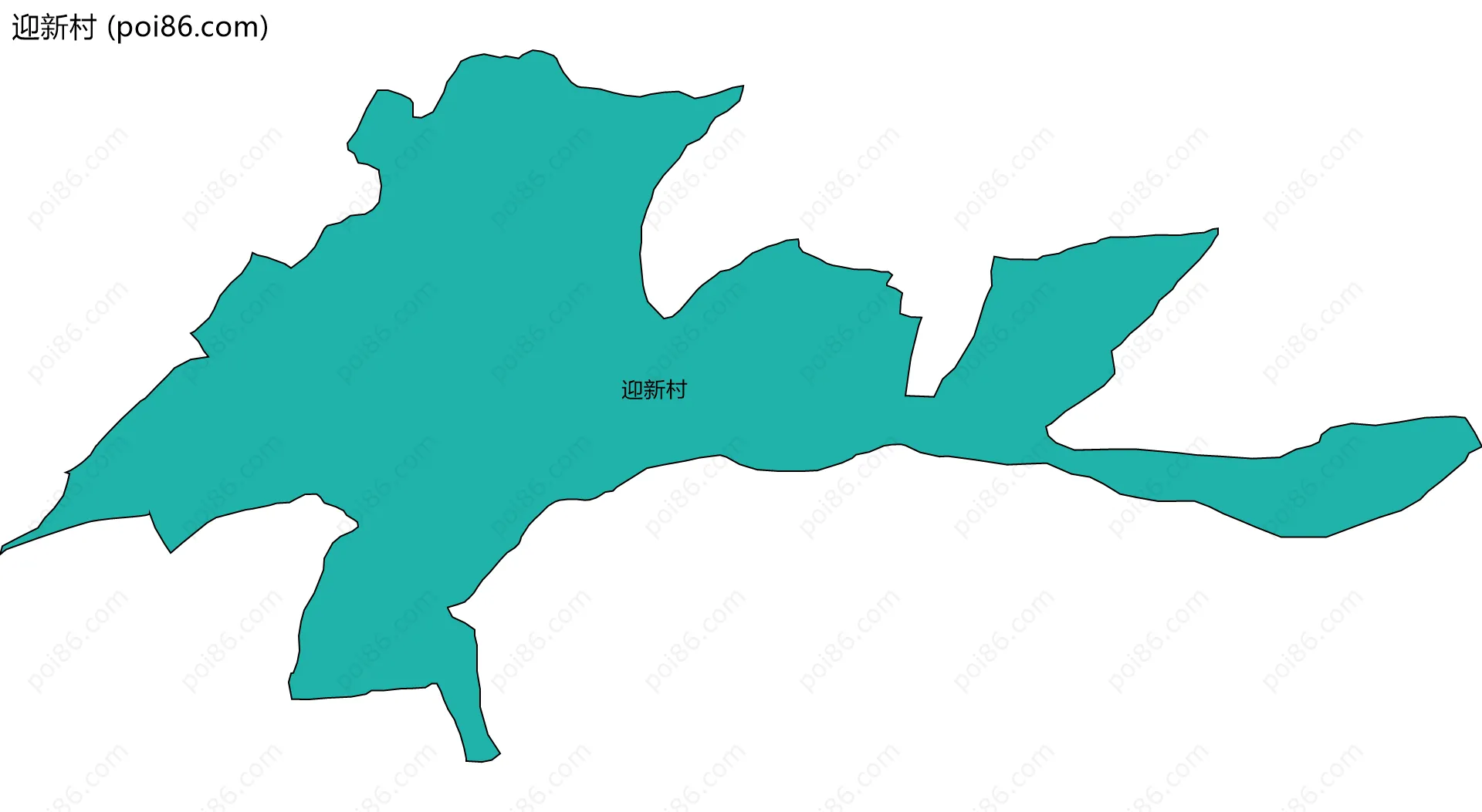 迎新村边界地图