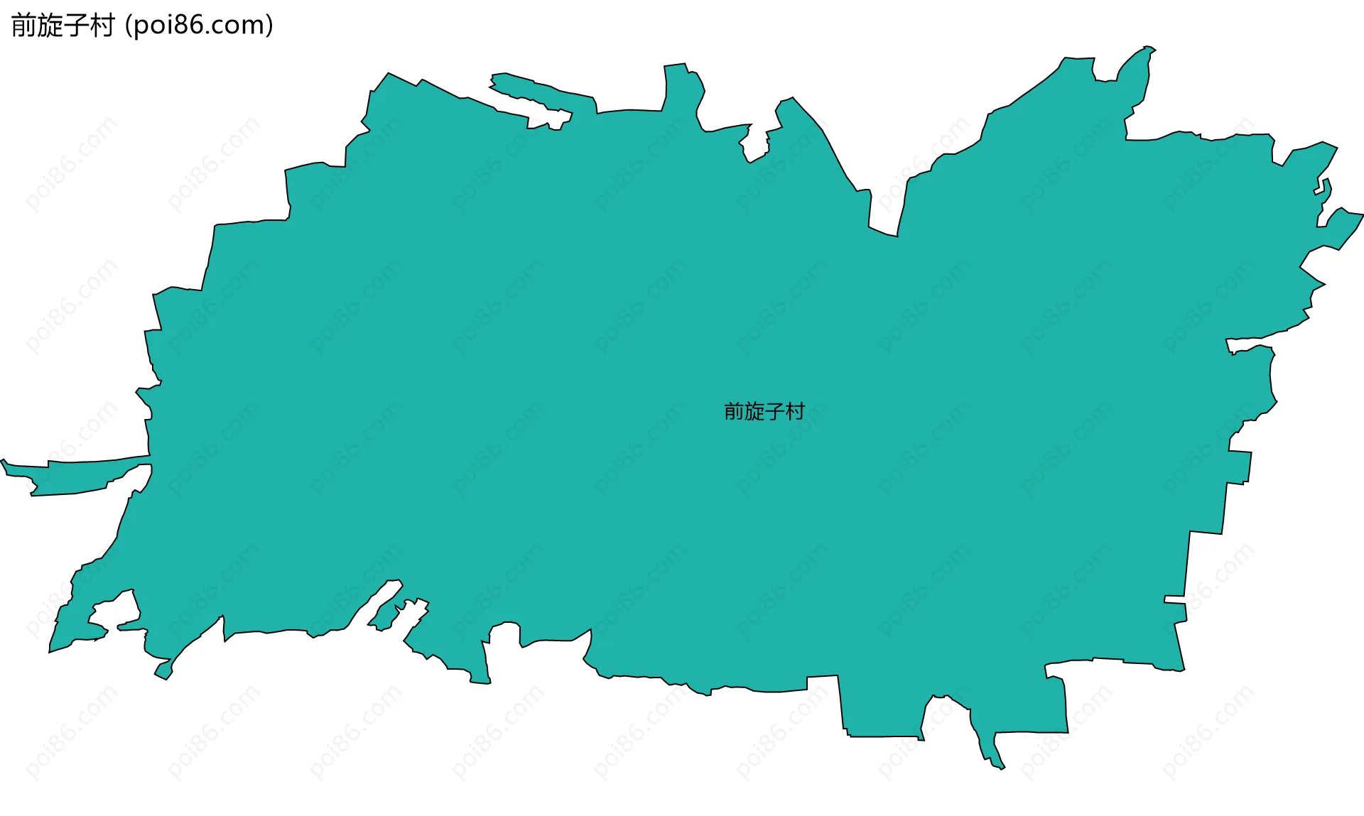 前旋子村边界地图