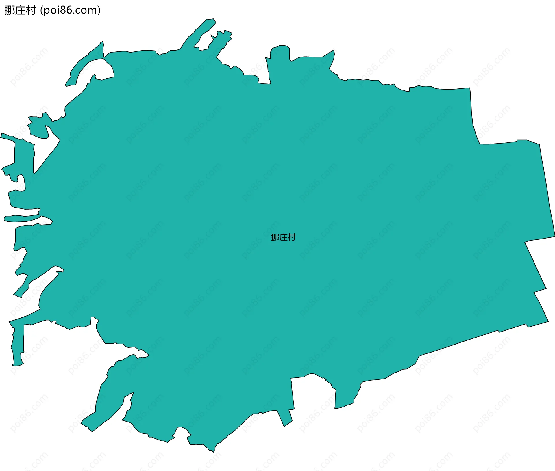 挪庄村边界地图