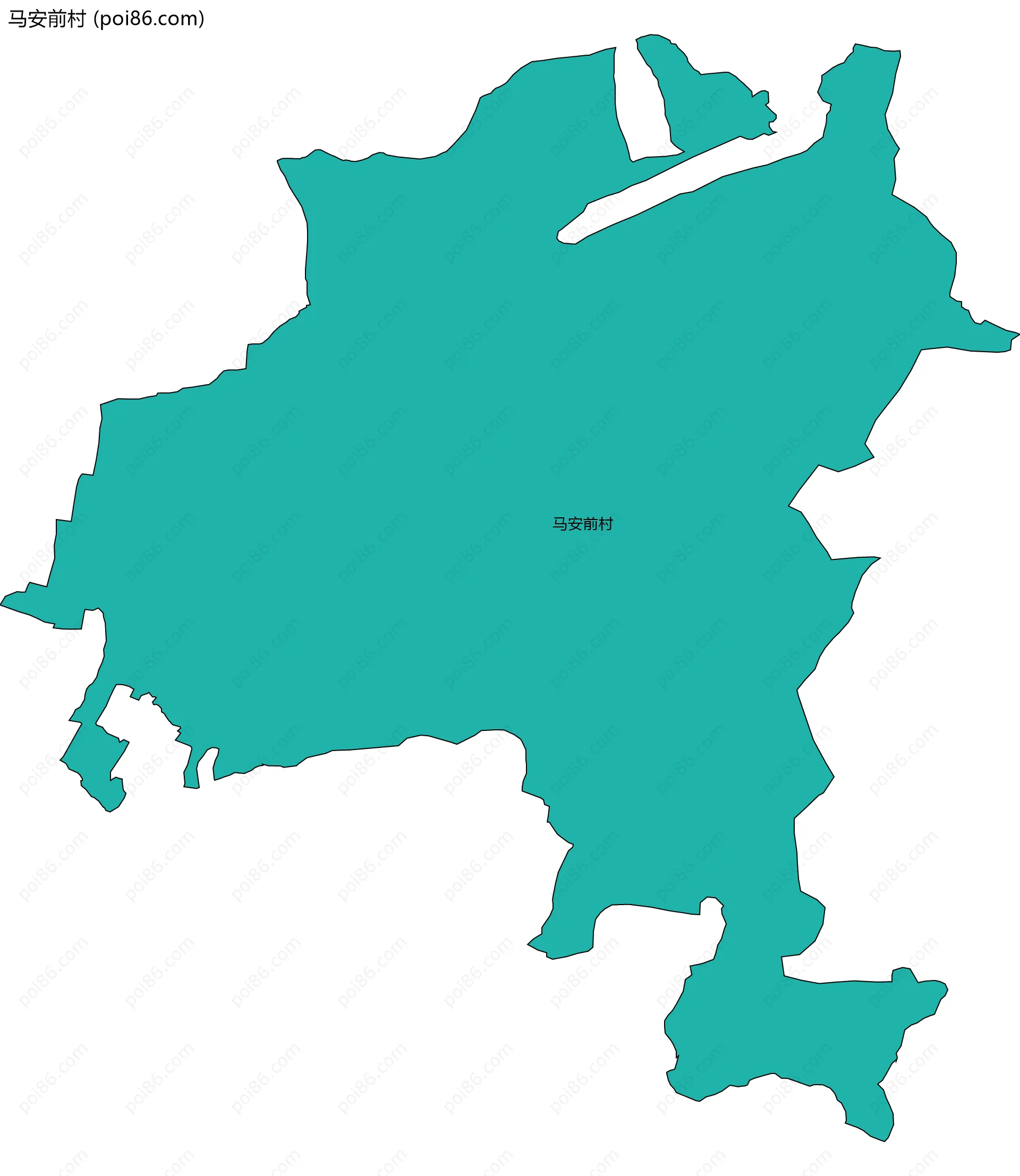 马安前村边界地图