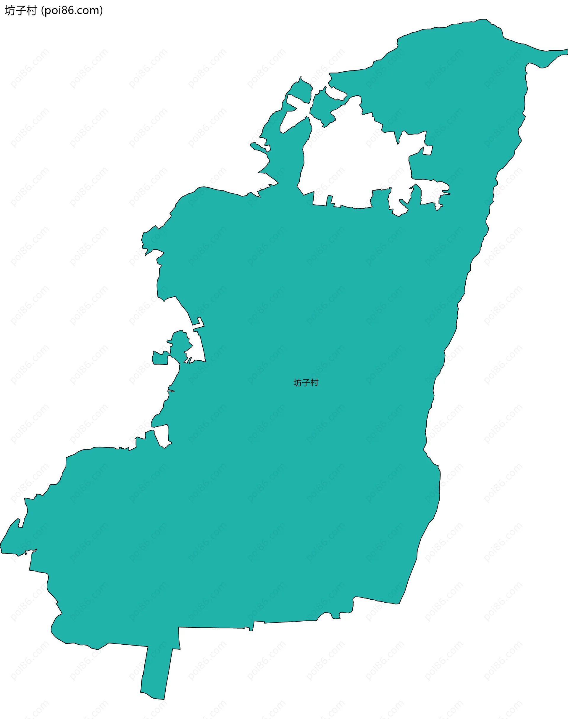 坊子村边界地图