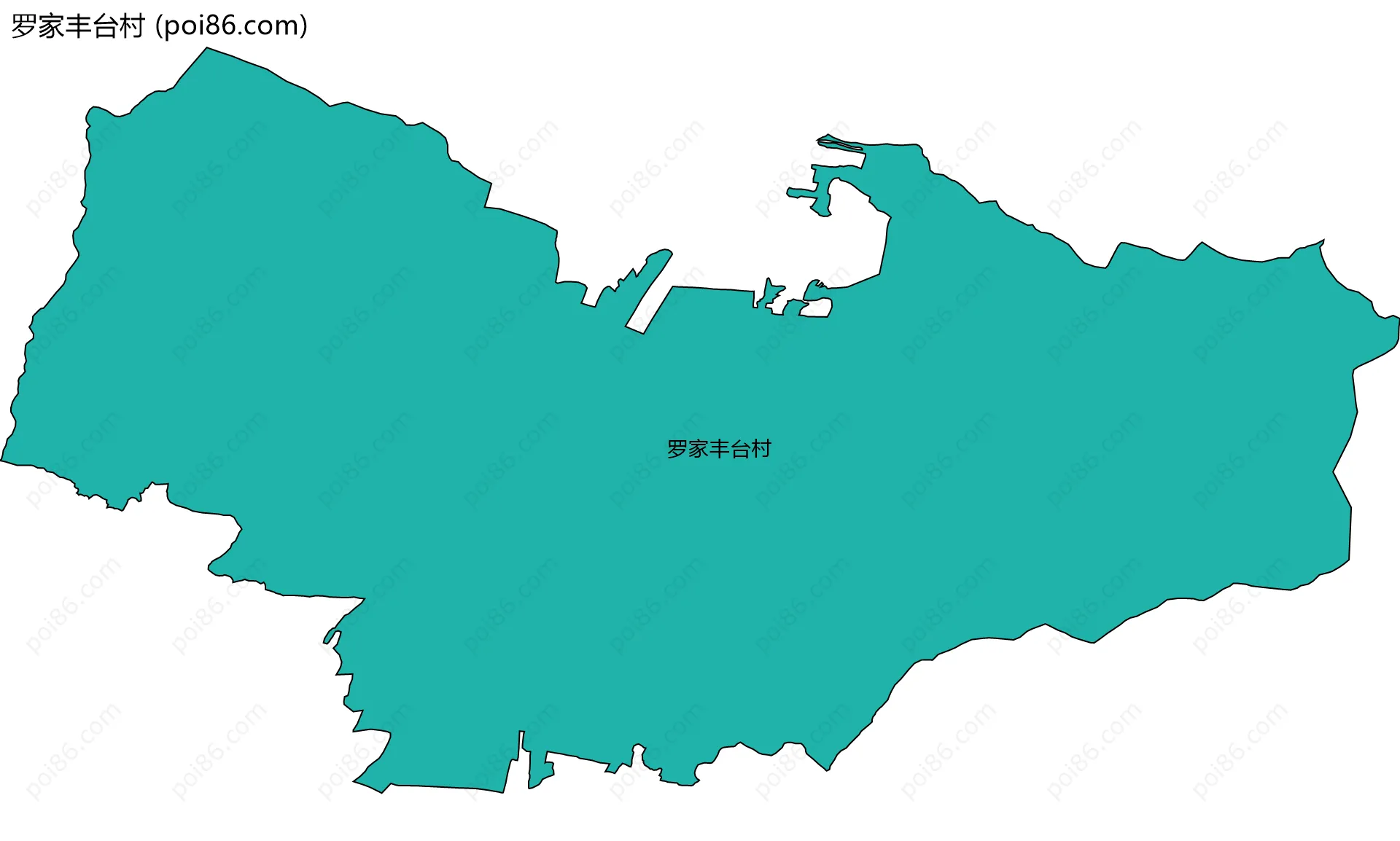 罗家丰台村边界地图