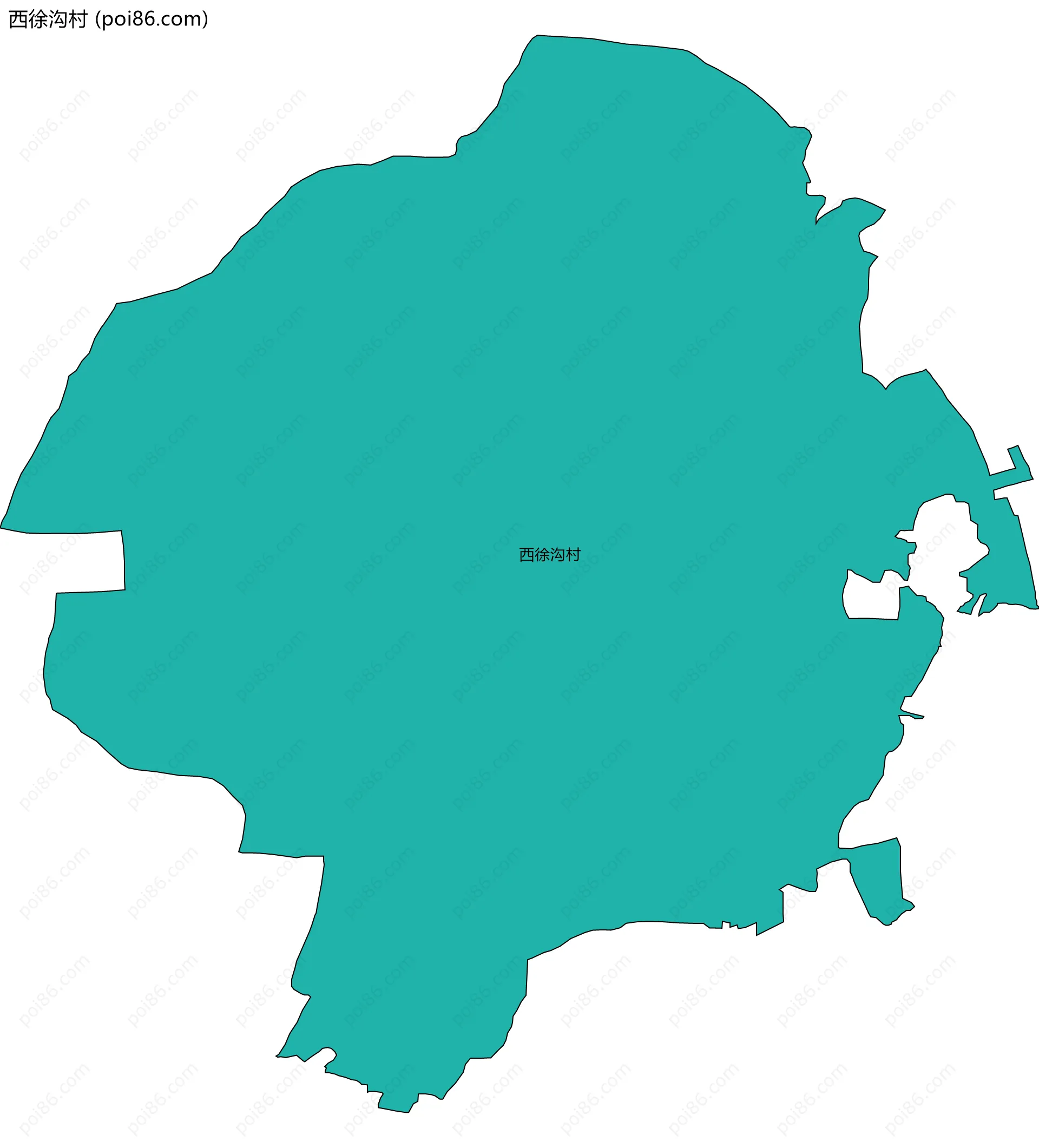 西徐沟村边界地图