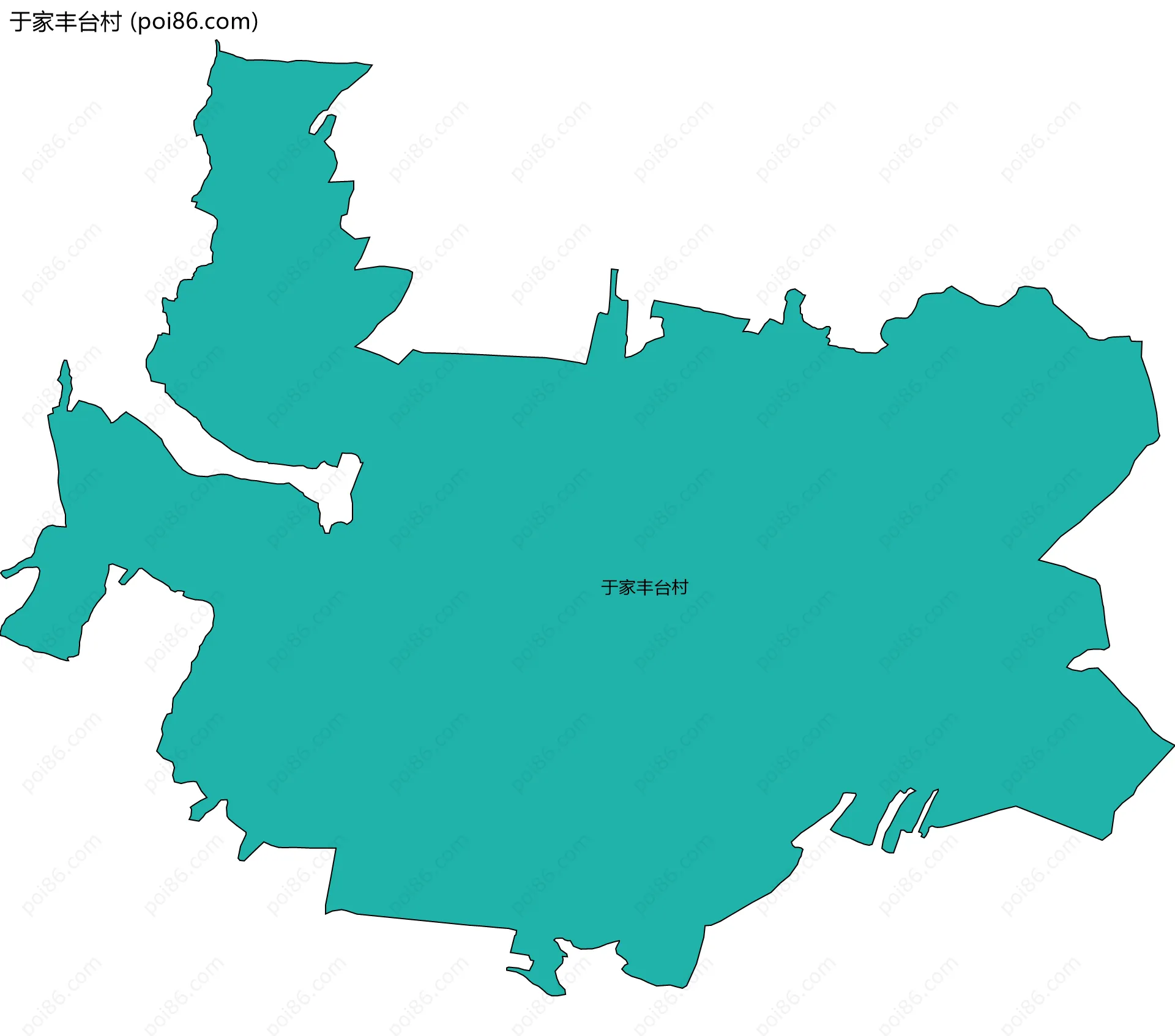 于家丰台村边界地图