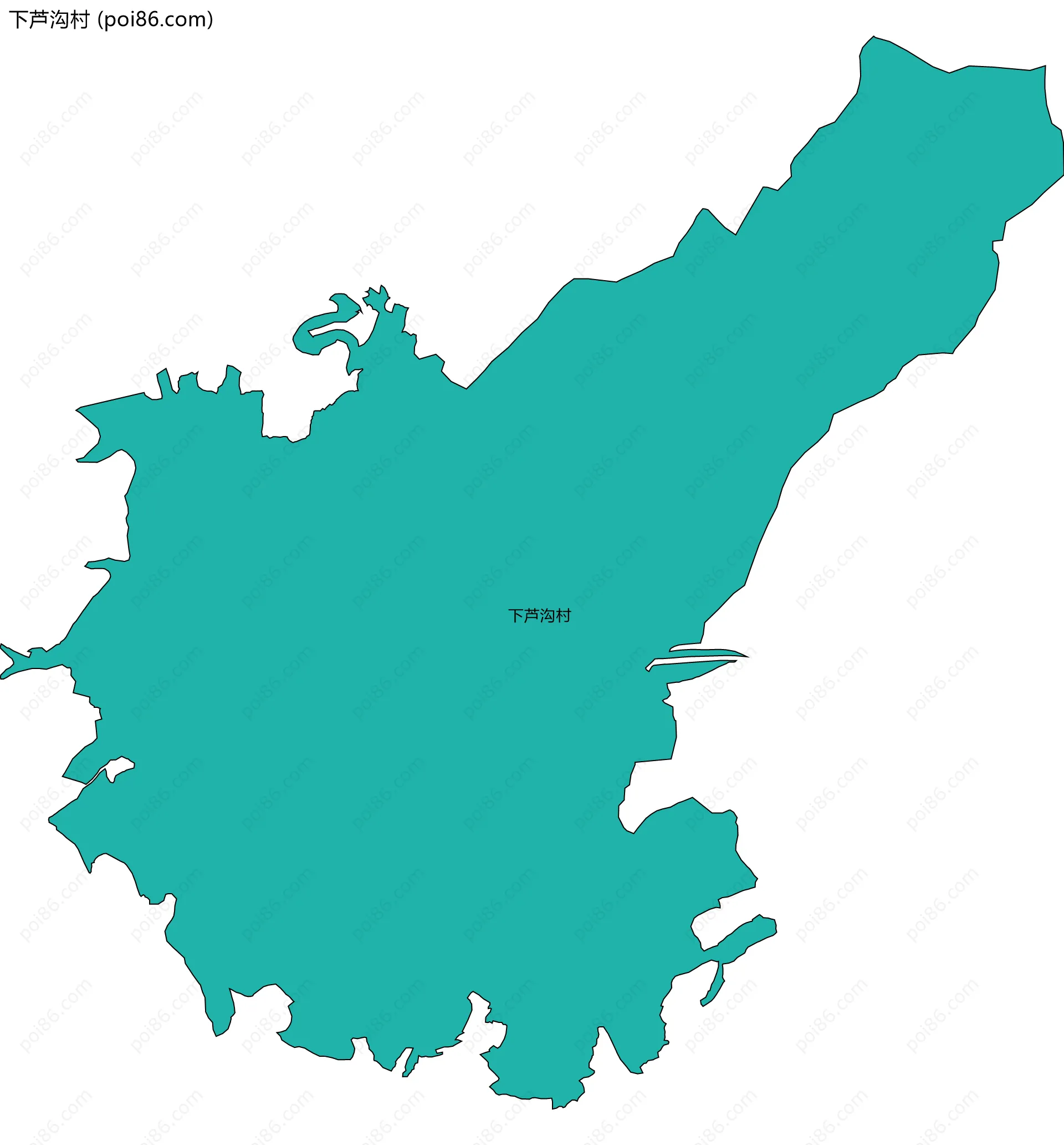 下芦沟村边界地图