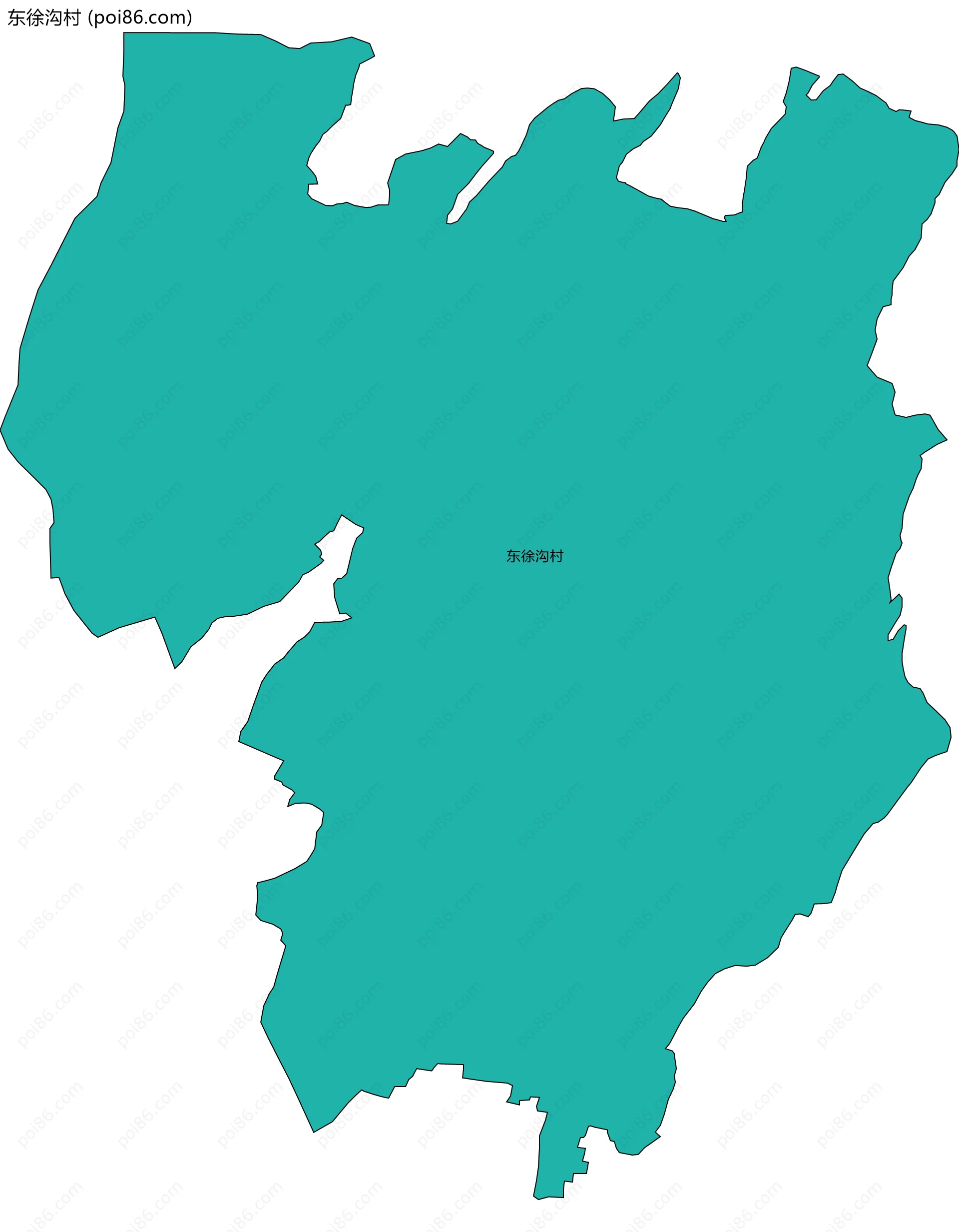 东徐沟村边界地图