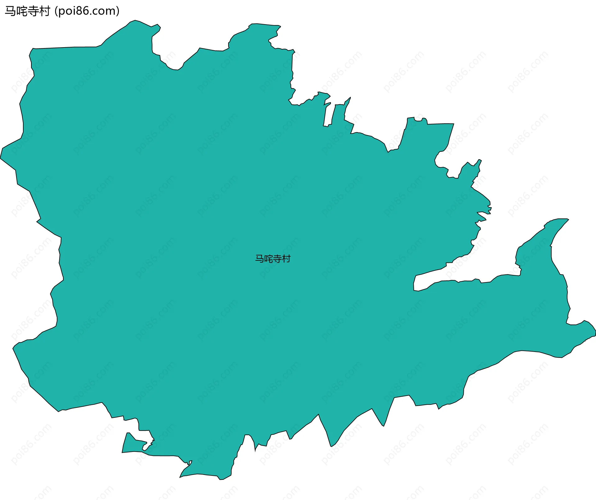 马咤寺村边界地图