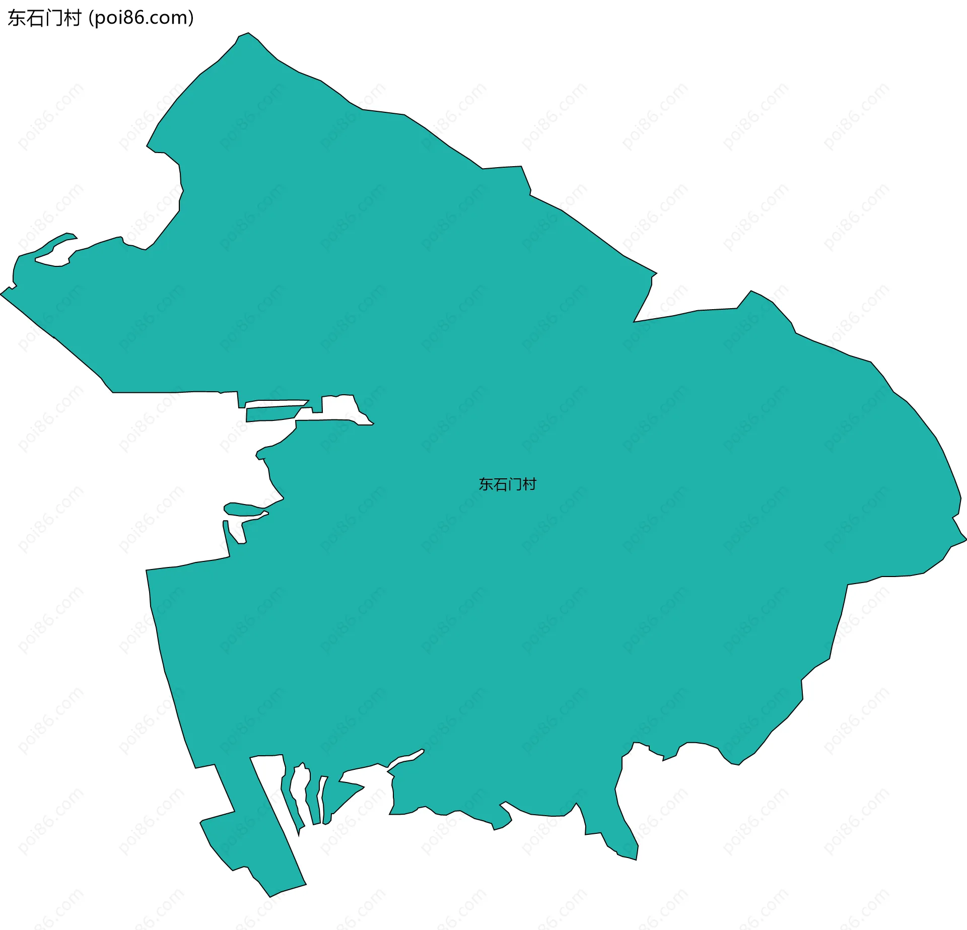 东石门村边界地图