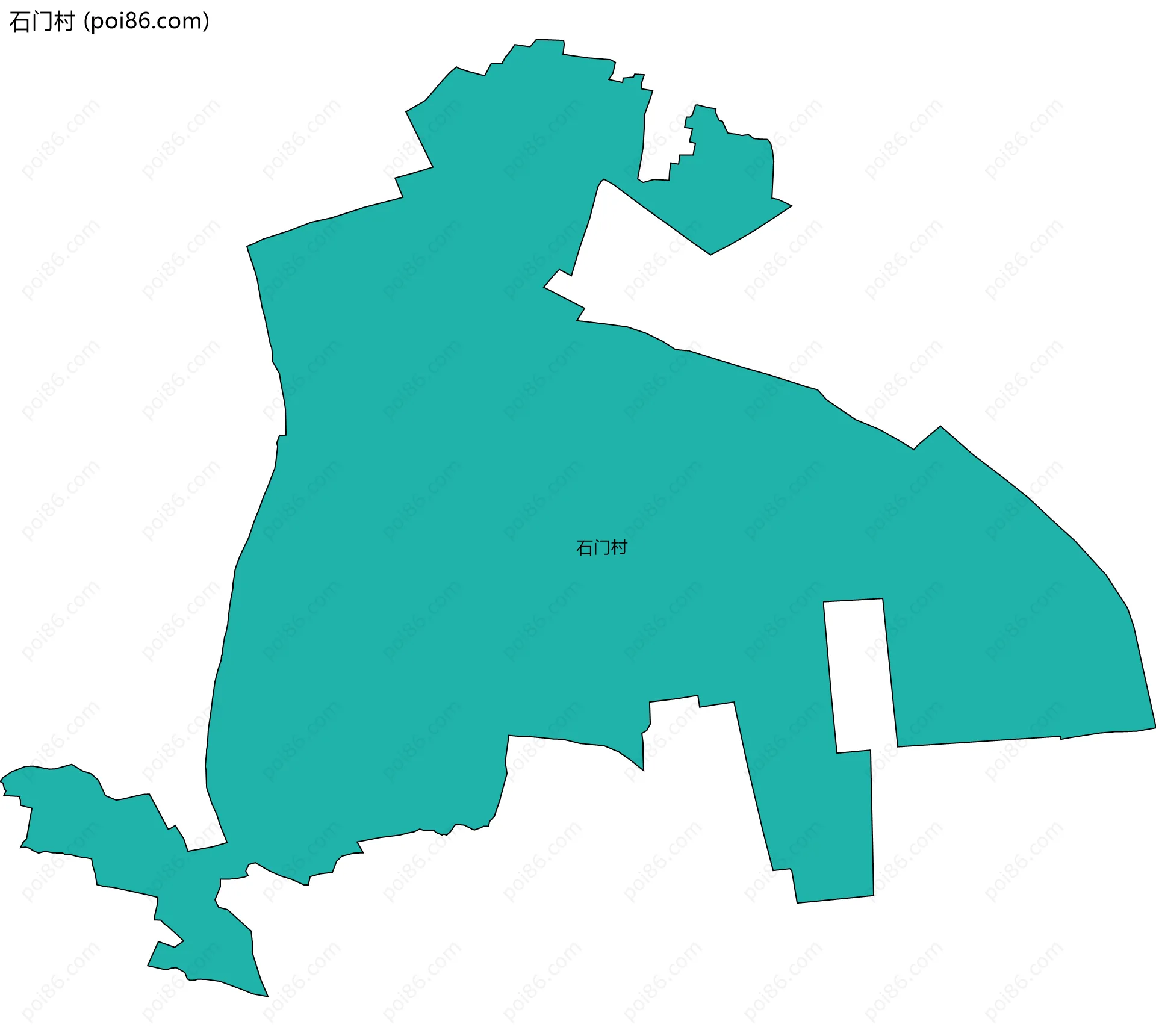 石门村边界地图