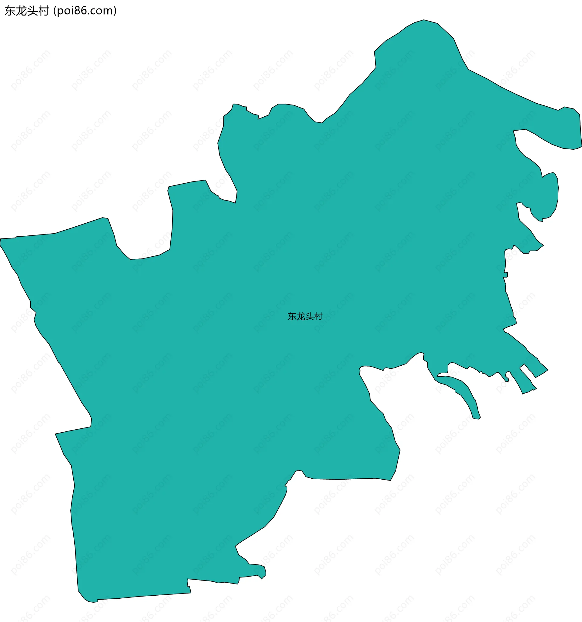 东龙头村边界地图