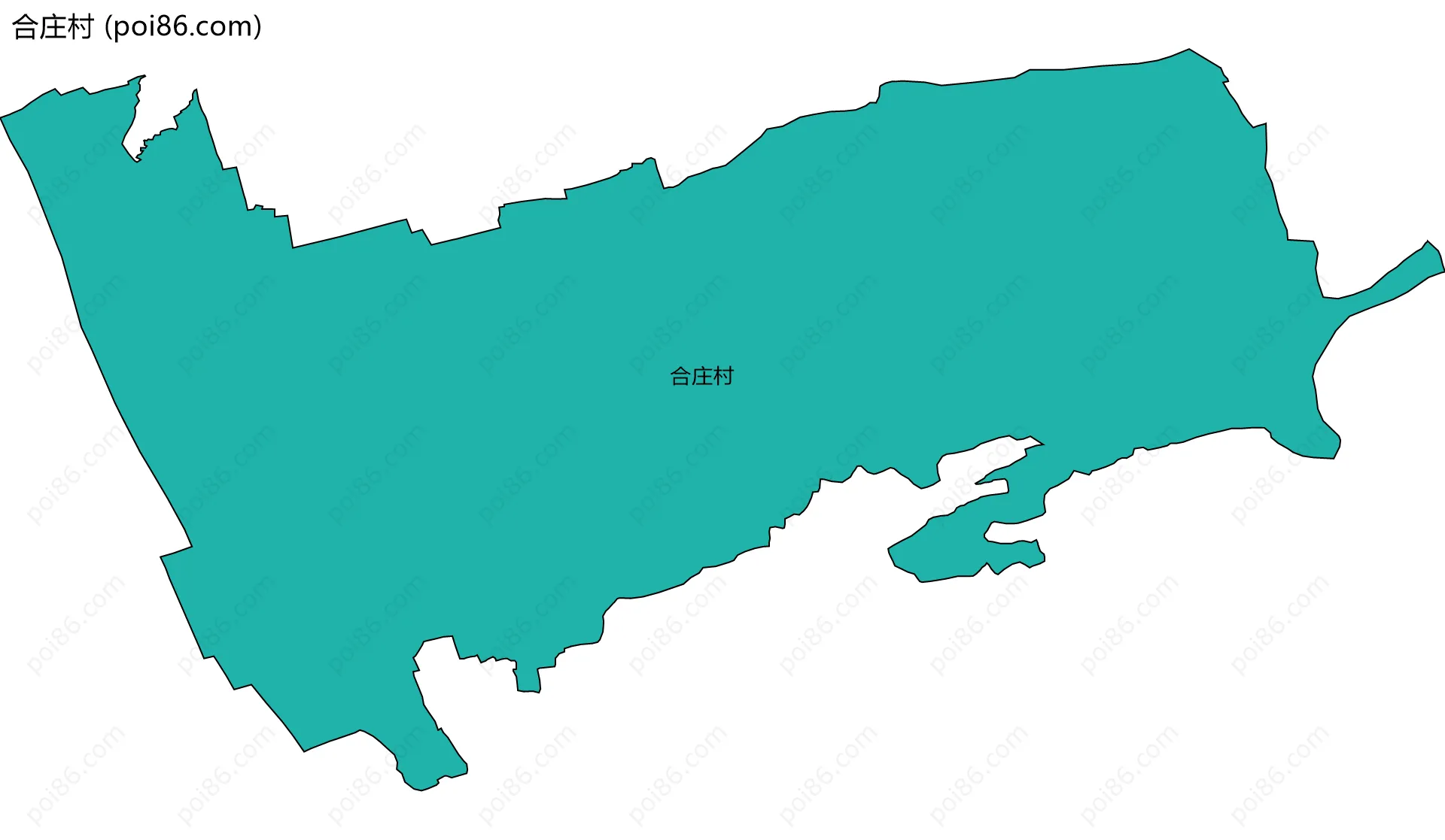 合庄村边界地图