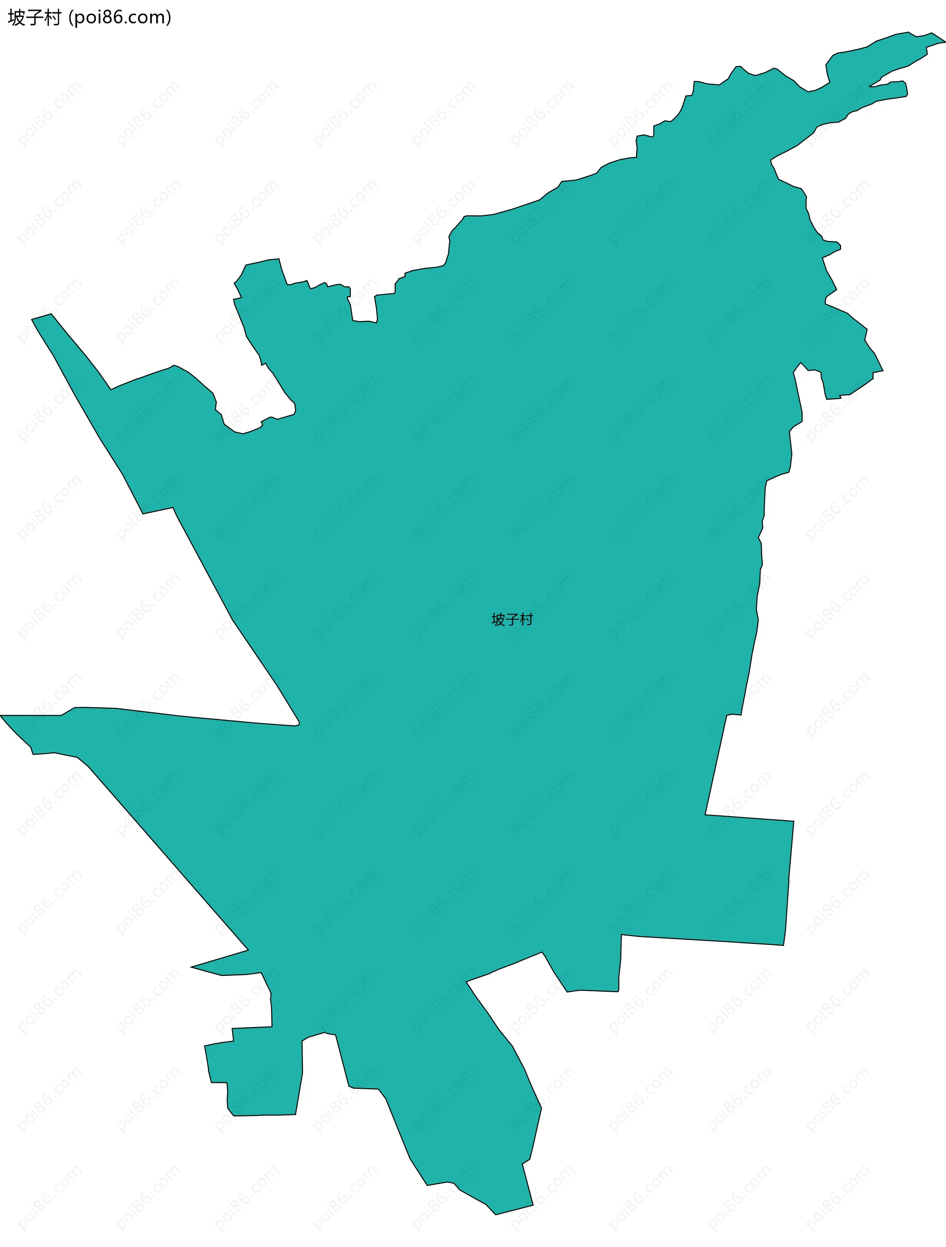 坡子村边界地图