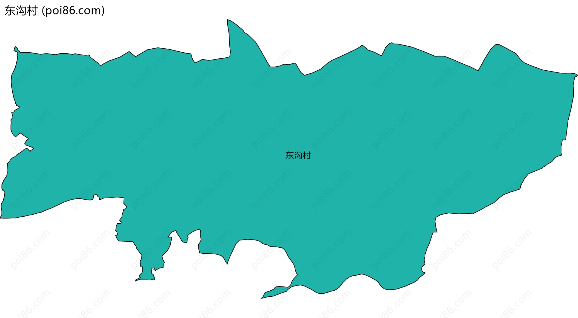 东沟村边界地图