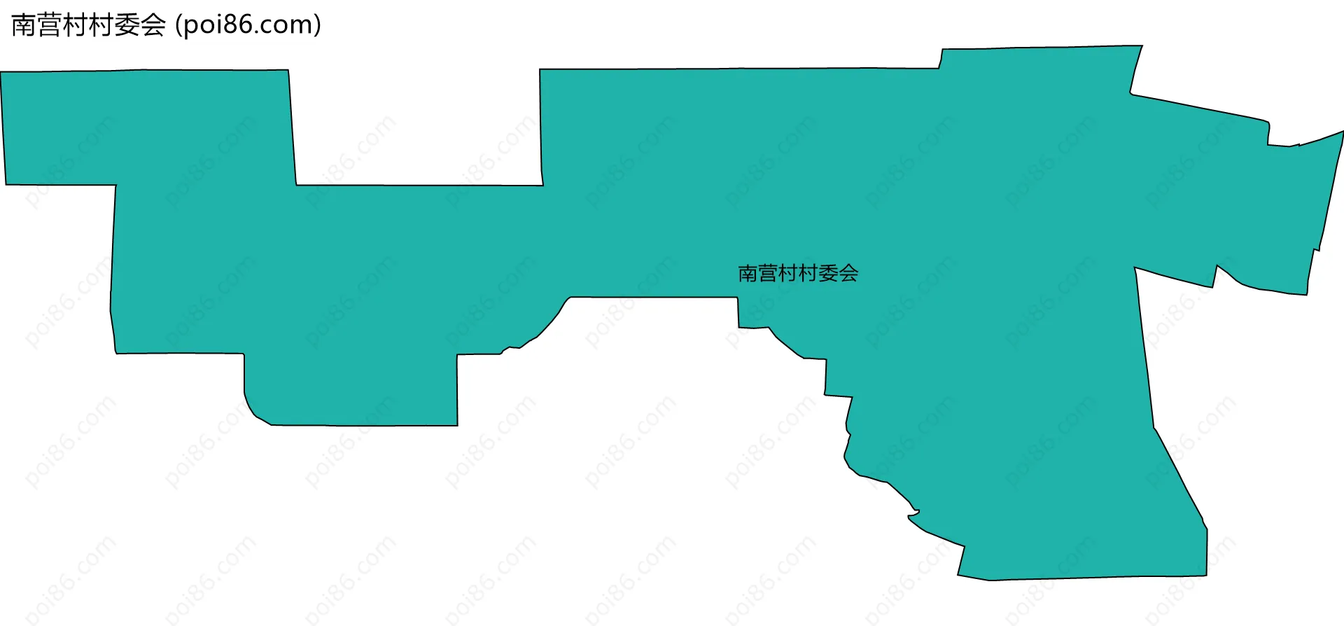 南营村村委会边界地图