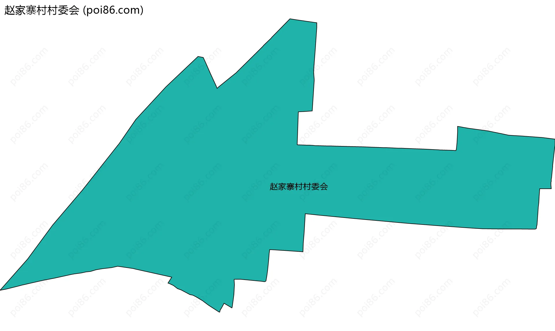 赵家寨村村委会边界地图