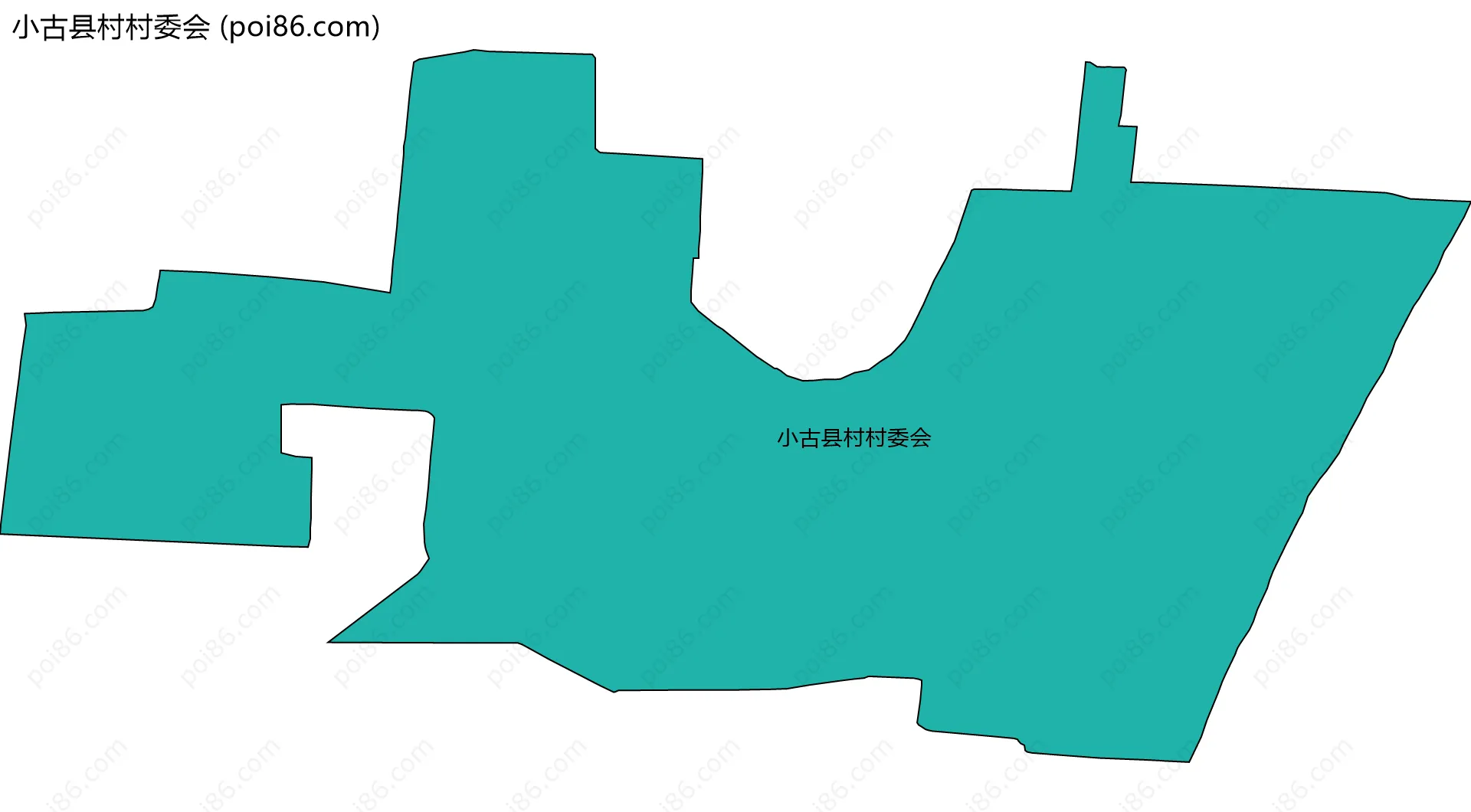 小古县村村委会边界地图