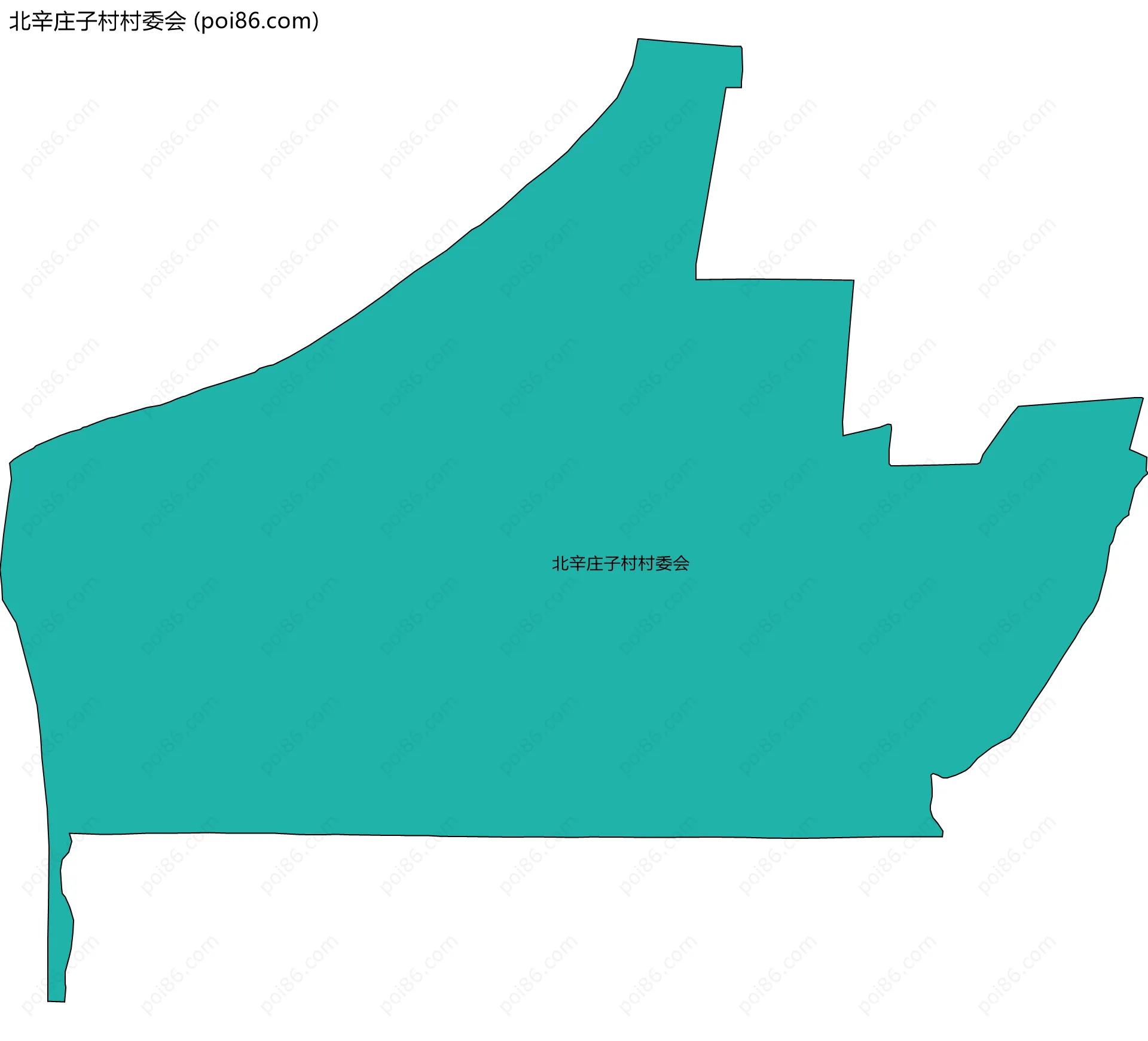 北辛庄子村村委会边界地图