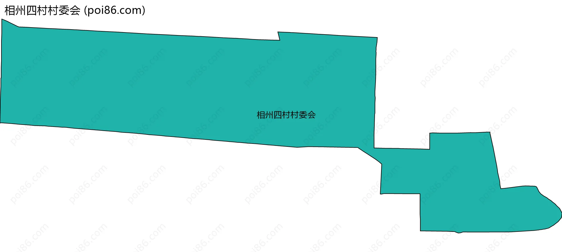 相州四村村委会边界地图
