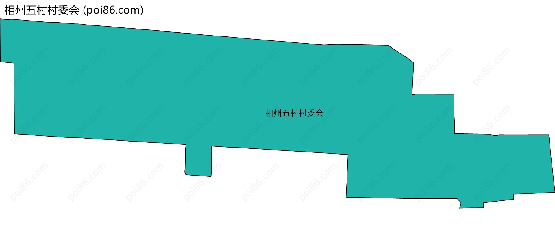 相州五村村委会边界地图