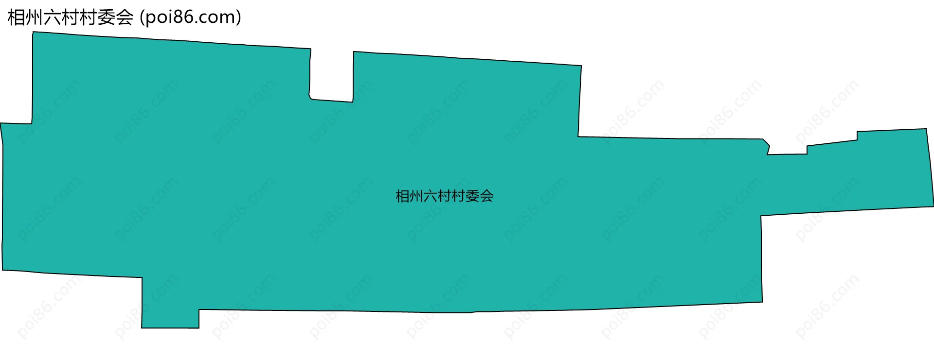 相州六村村委会边界地图