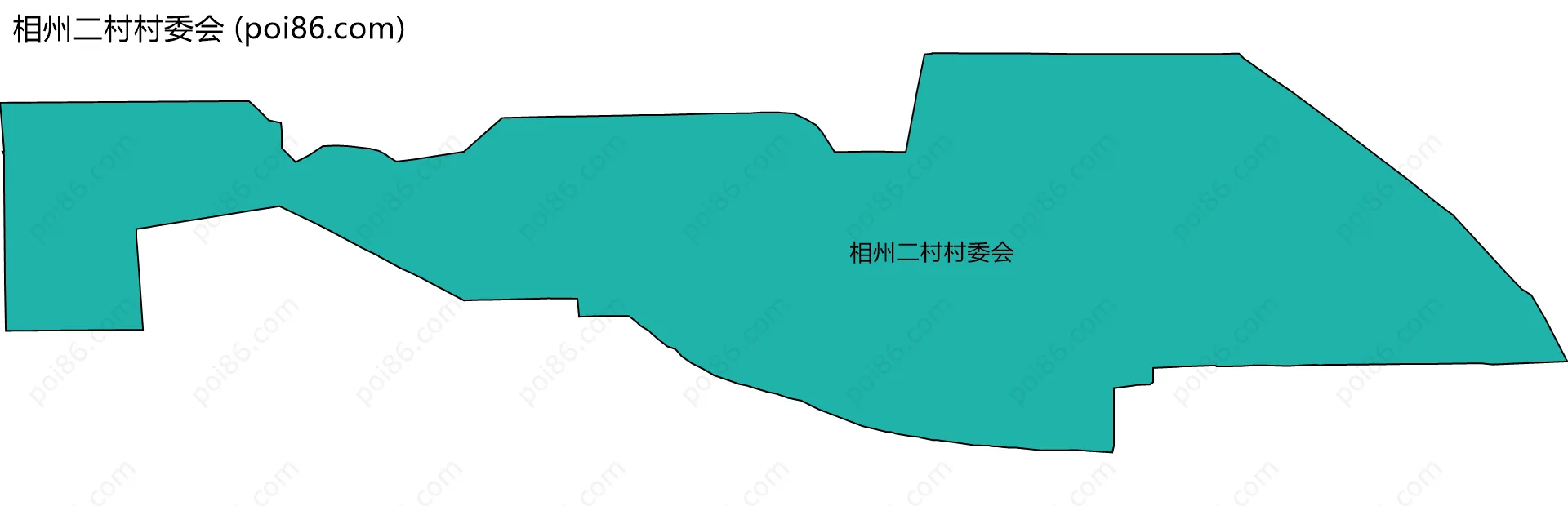 相州二村村委会边界地图