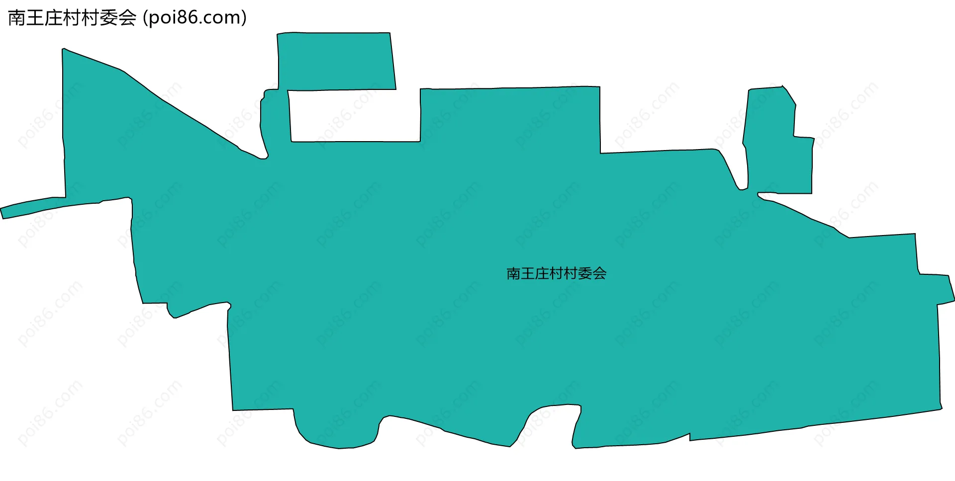 南王庄村村委会边界地图