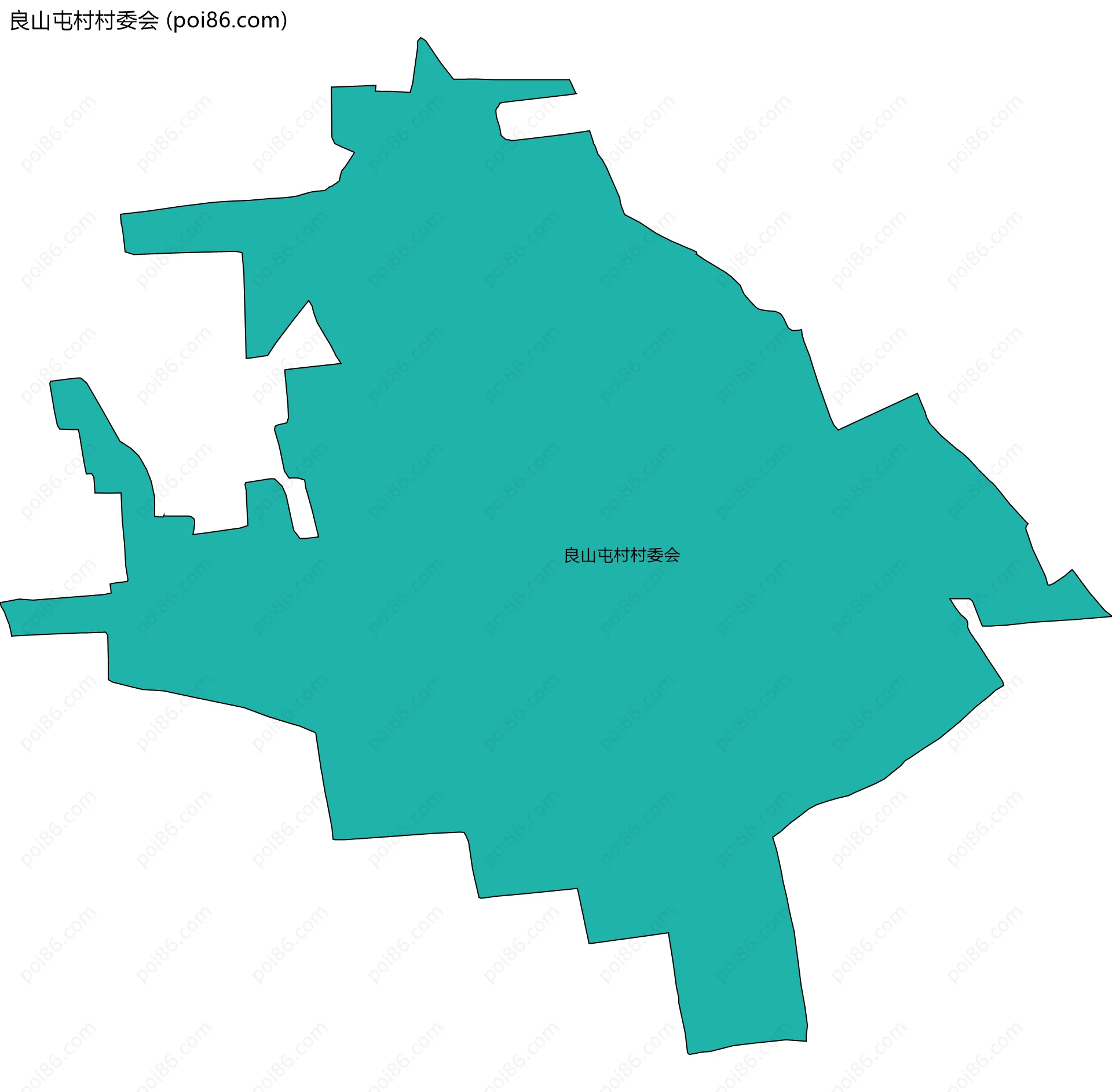 良山屯村村委会边界地图