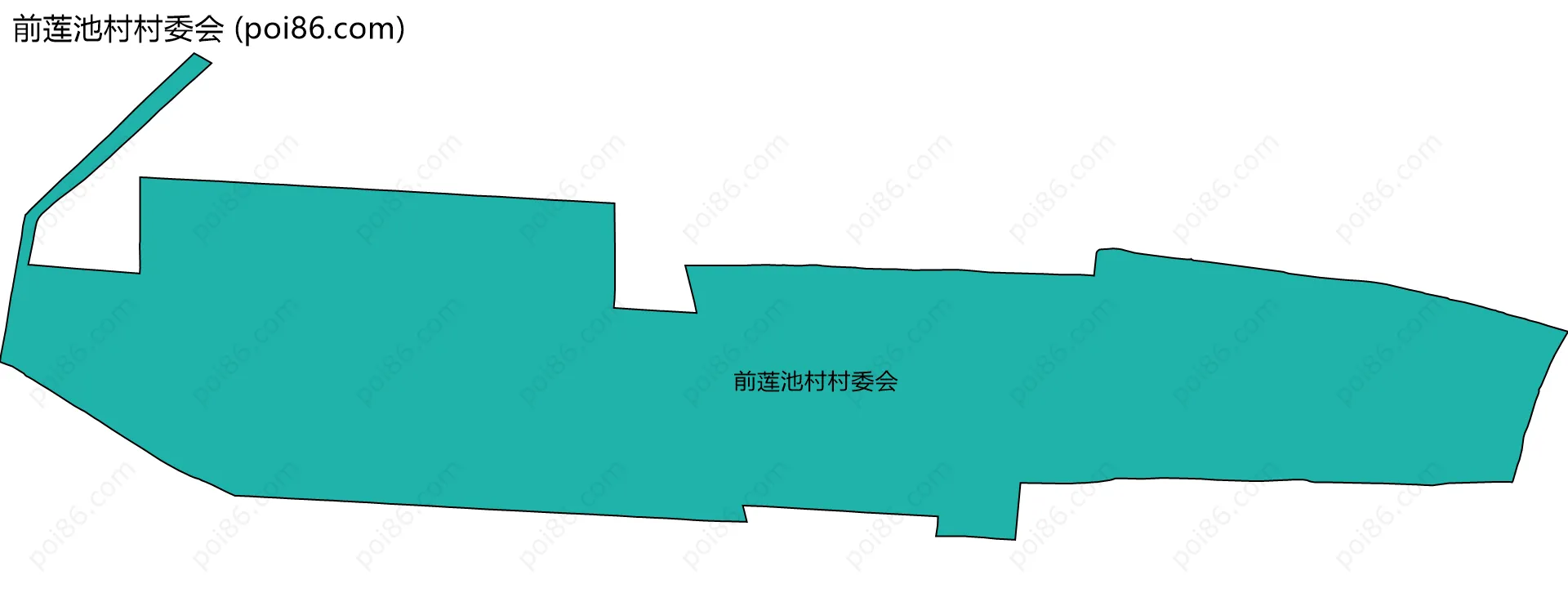 前莲池村村委会边界地图