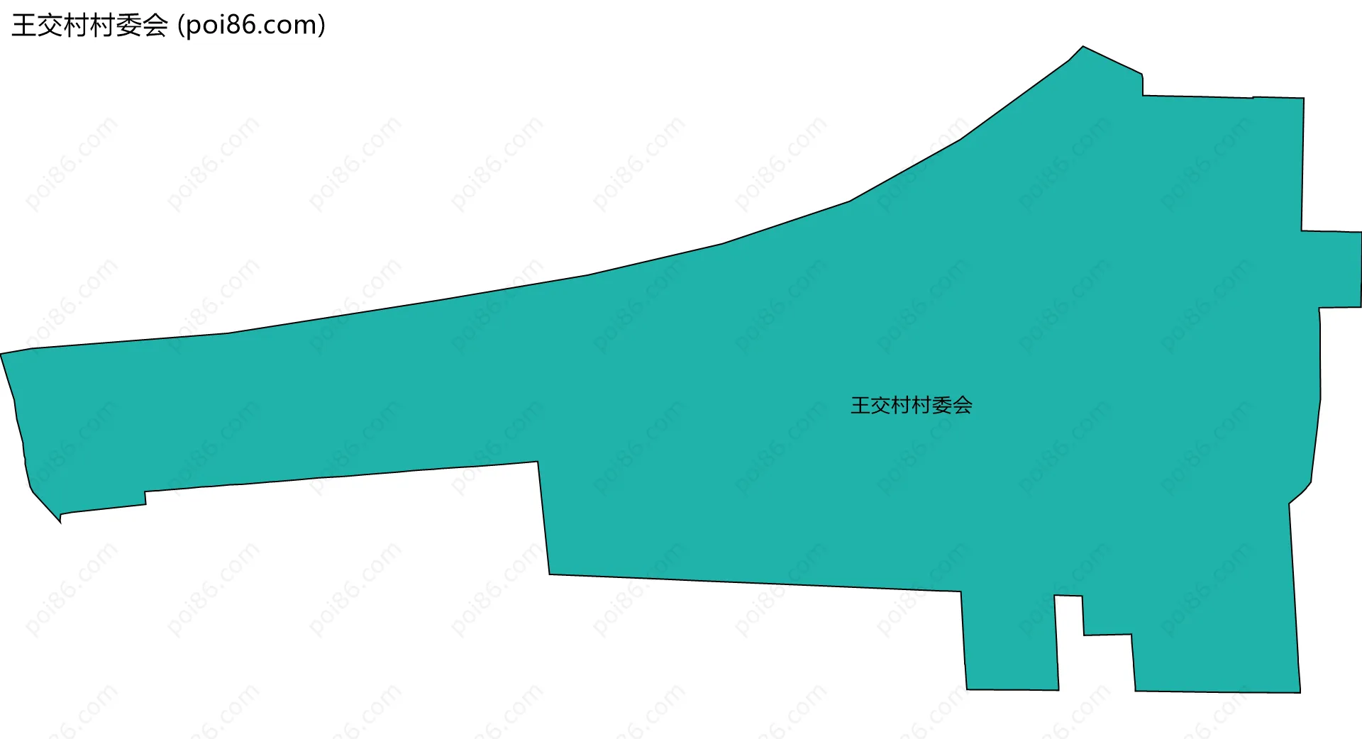 王交村村委会边界地图