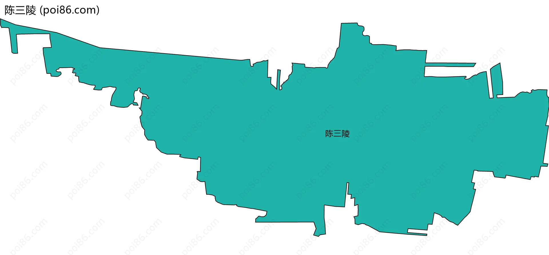 陈三陵边界地图