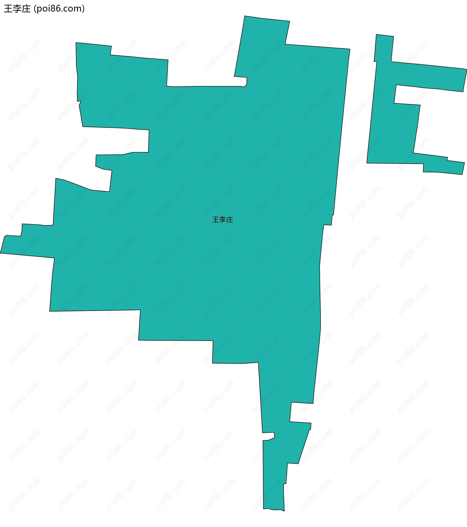 王李庄边界地图