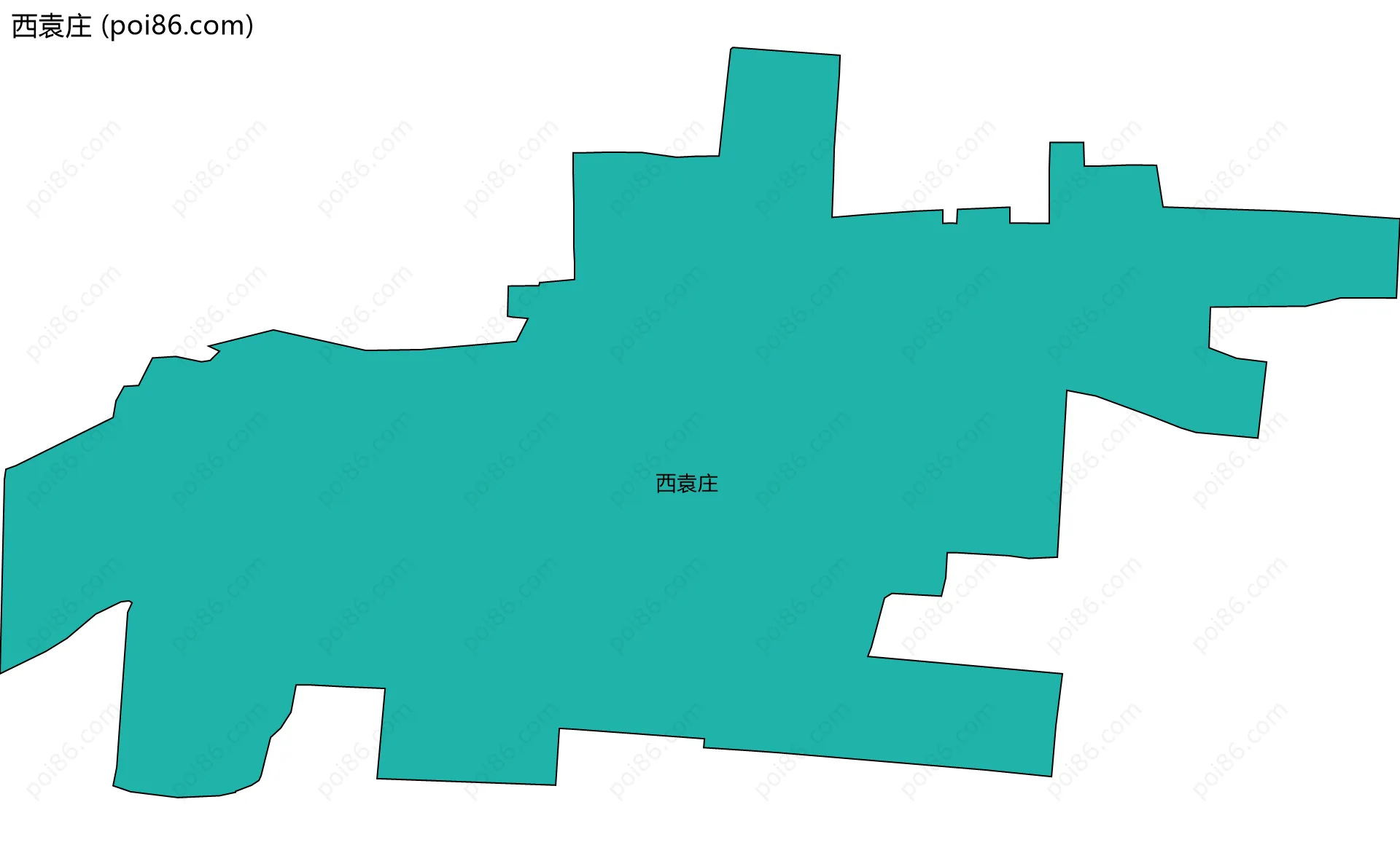 西袁庄边界地图