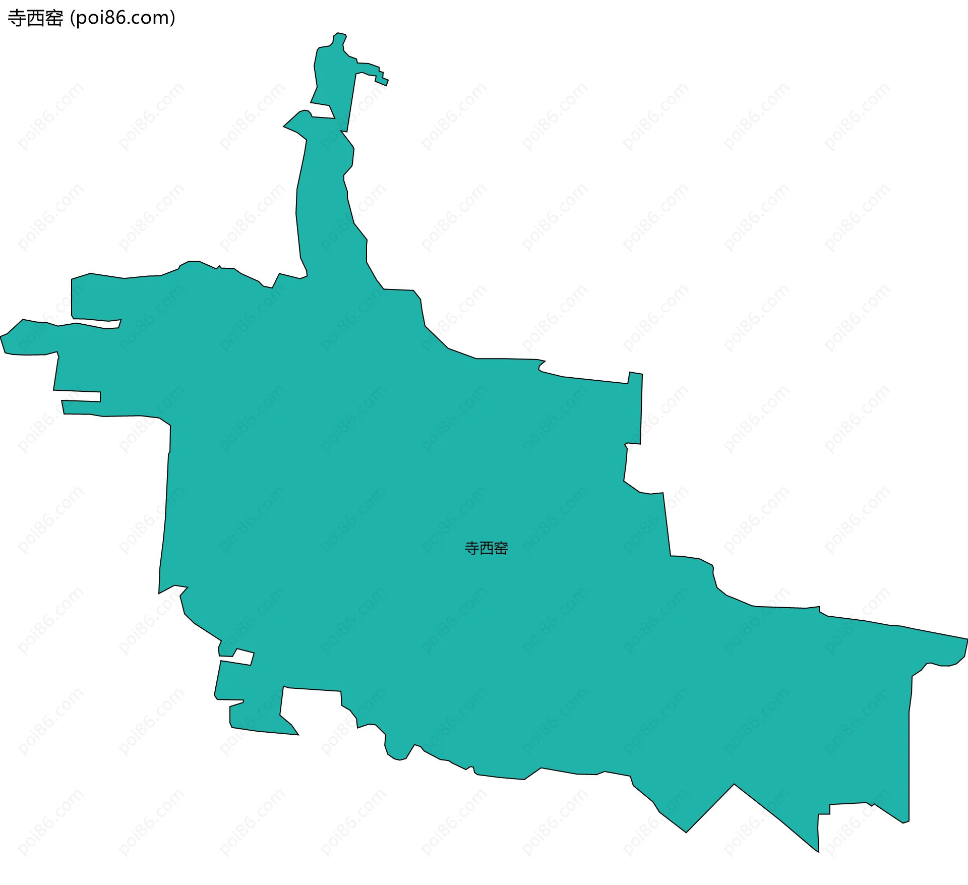 寺西窑边界地图