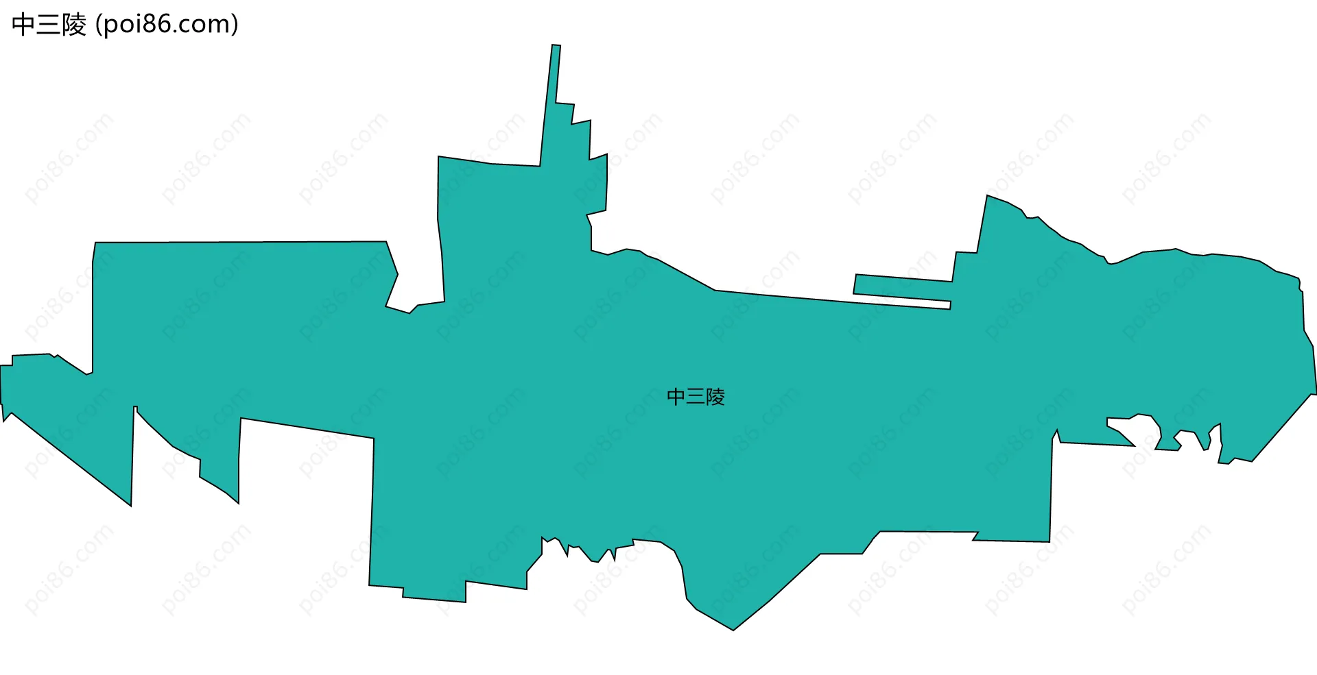 中三陵边界地图