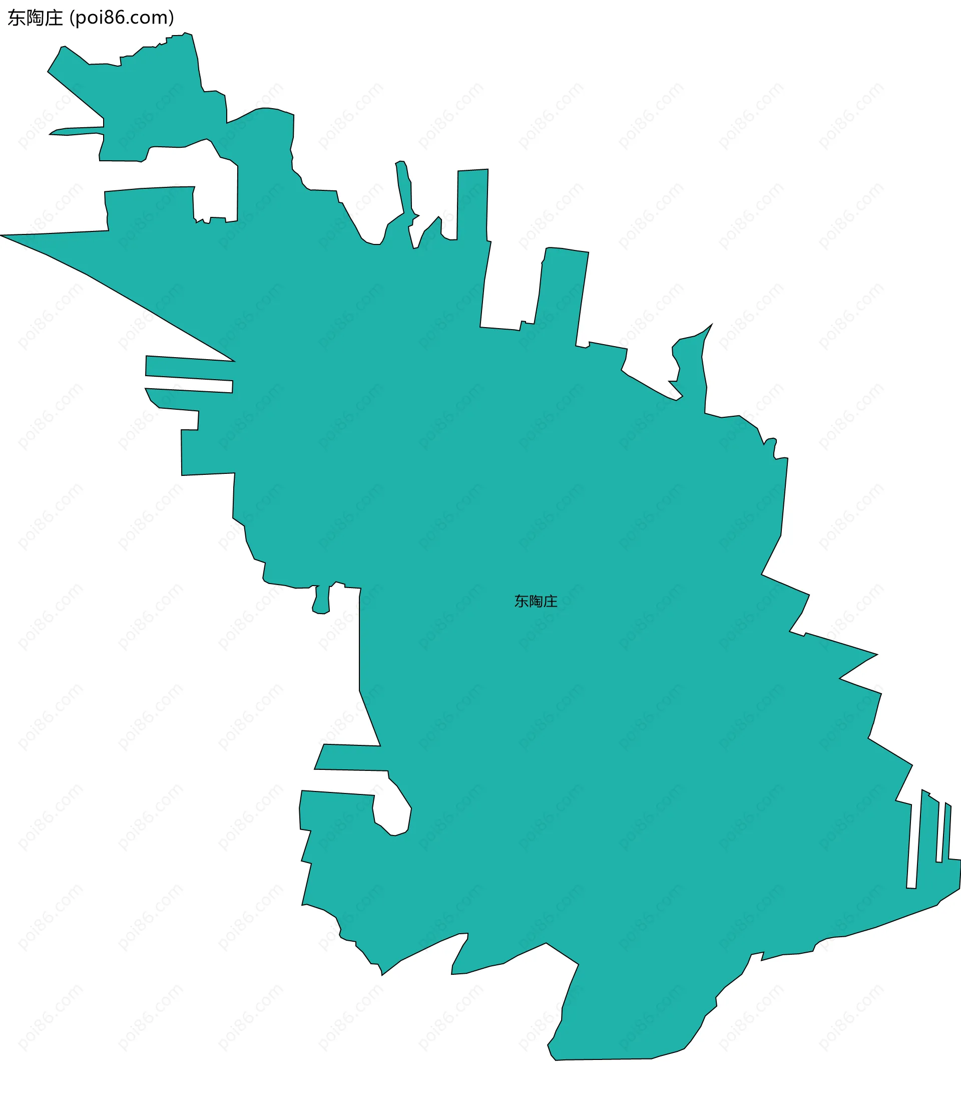 东陶庄边界地图