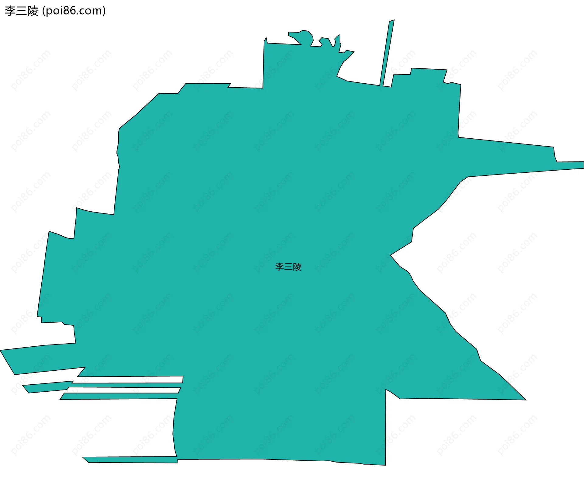 李三陵边界地图