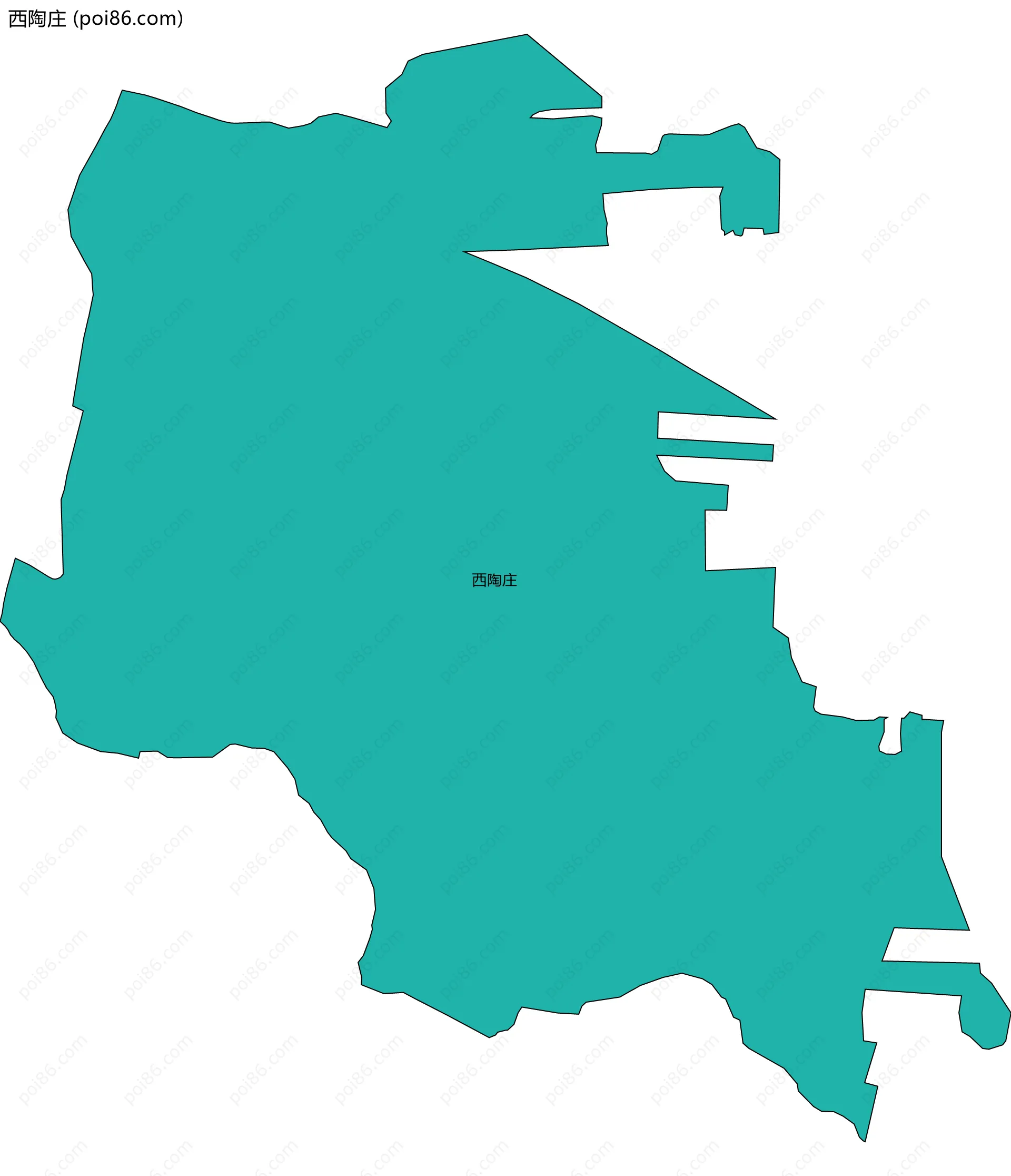 西陶庄边界地图